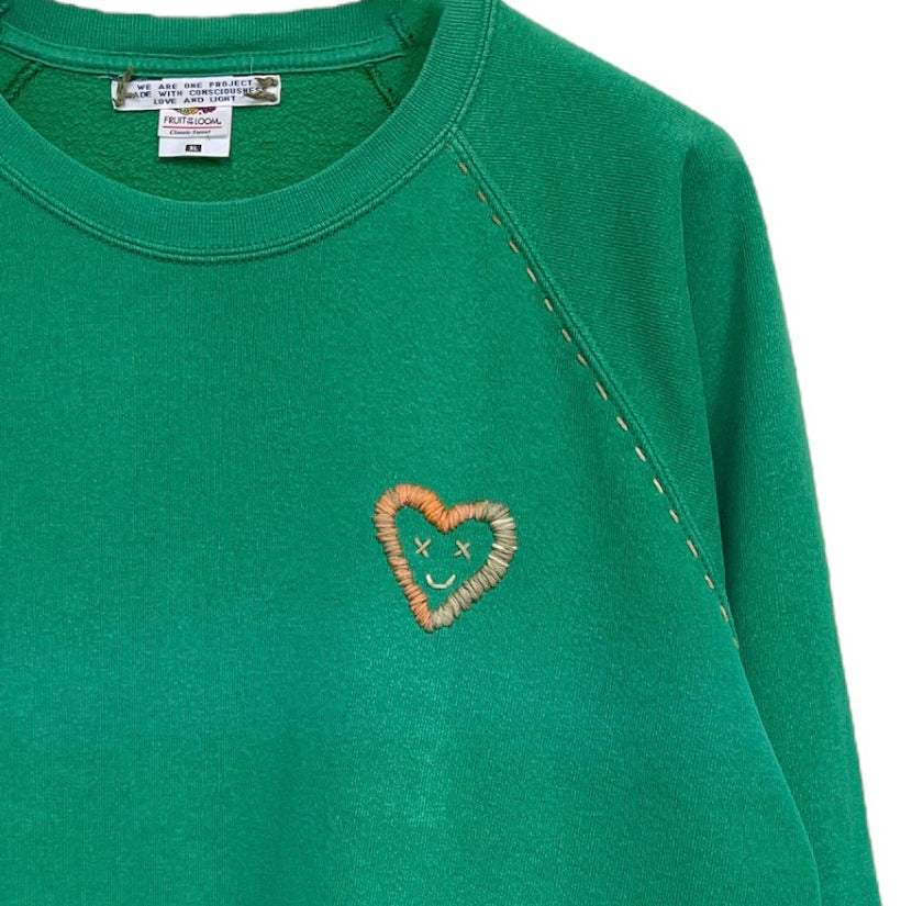 Sweat Vintage Brodé BIG LOVE XL