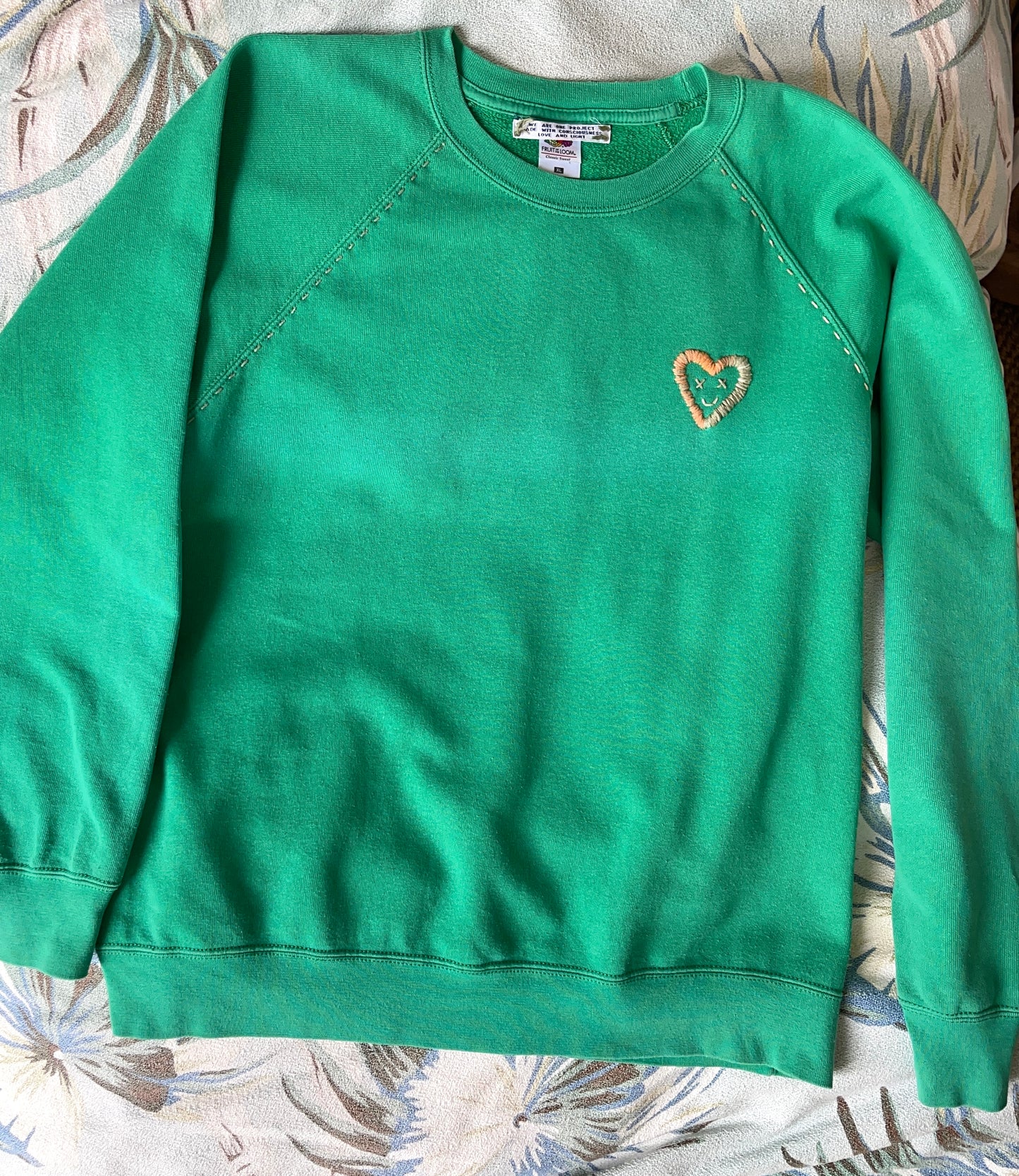 Sweat Vintage Brodé BIG LOVE XL