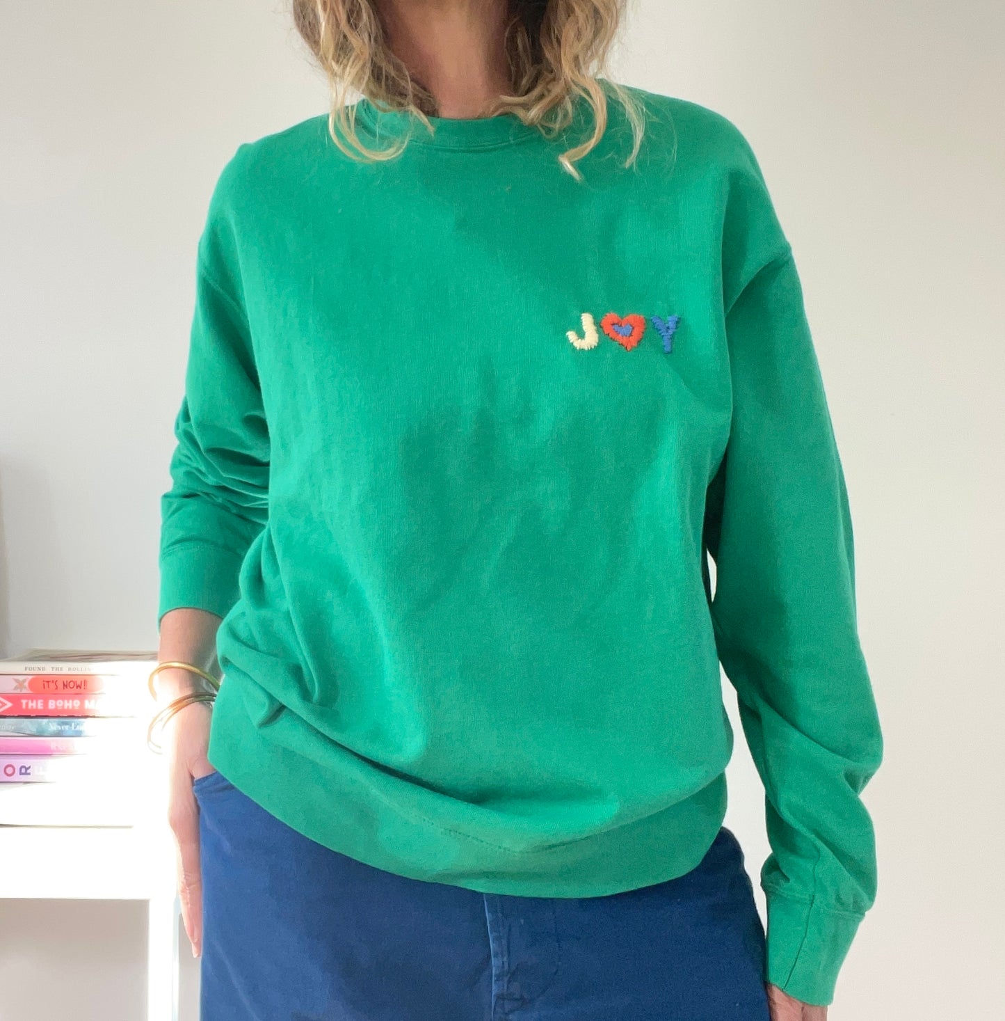 Sweat Vintage "Joy&Smile" recto verso L/XL