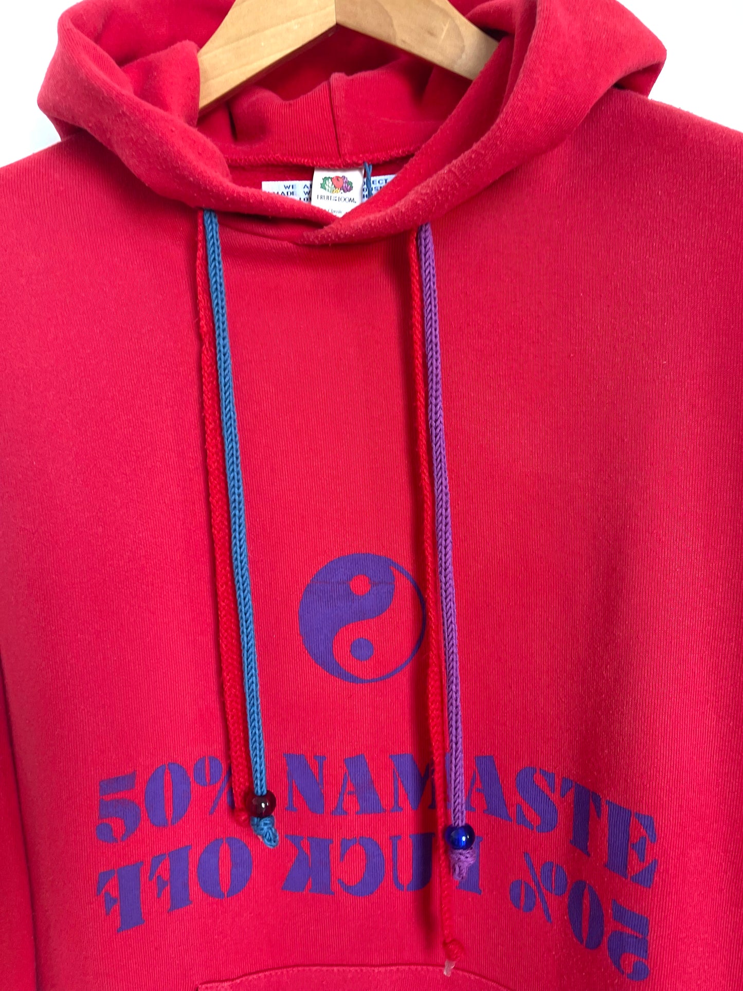 Hoodie Vintage L "50% Namaste"