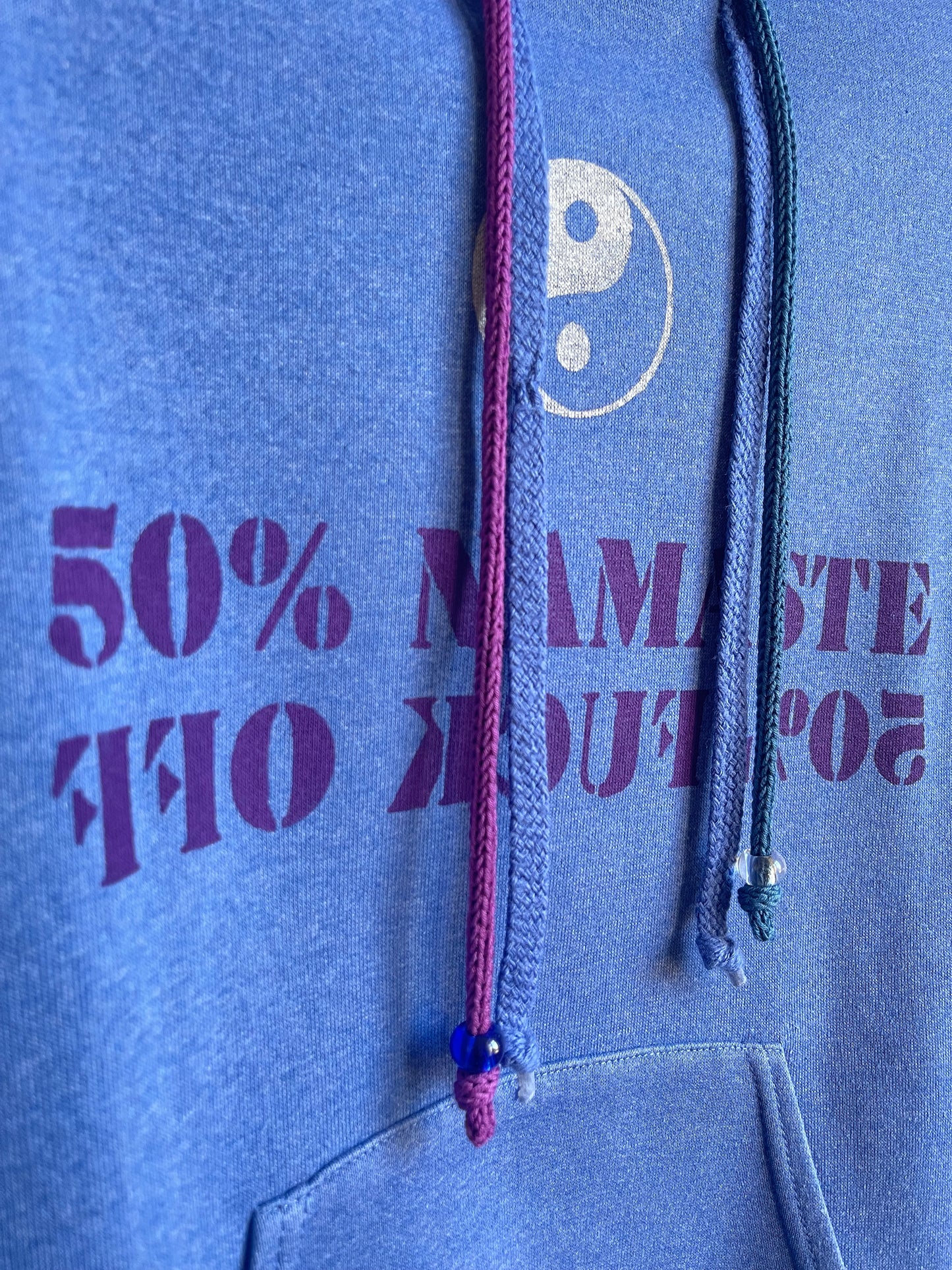 50% NAMASTE hoodie vintage M