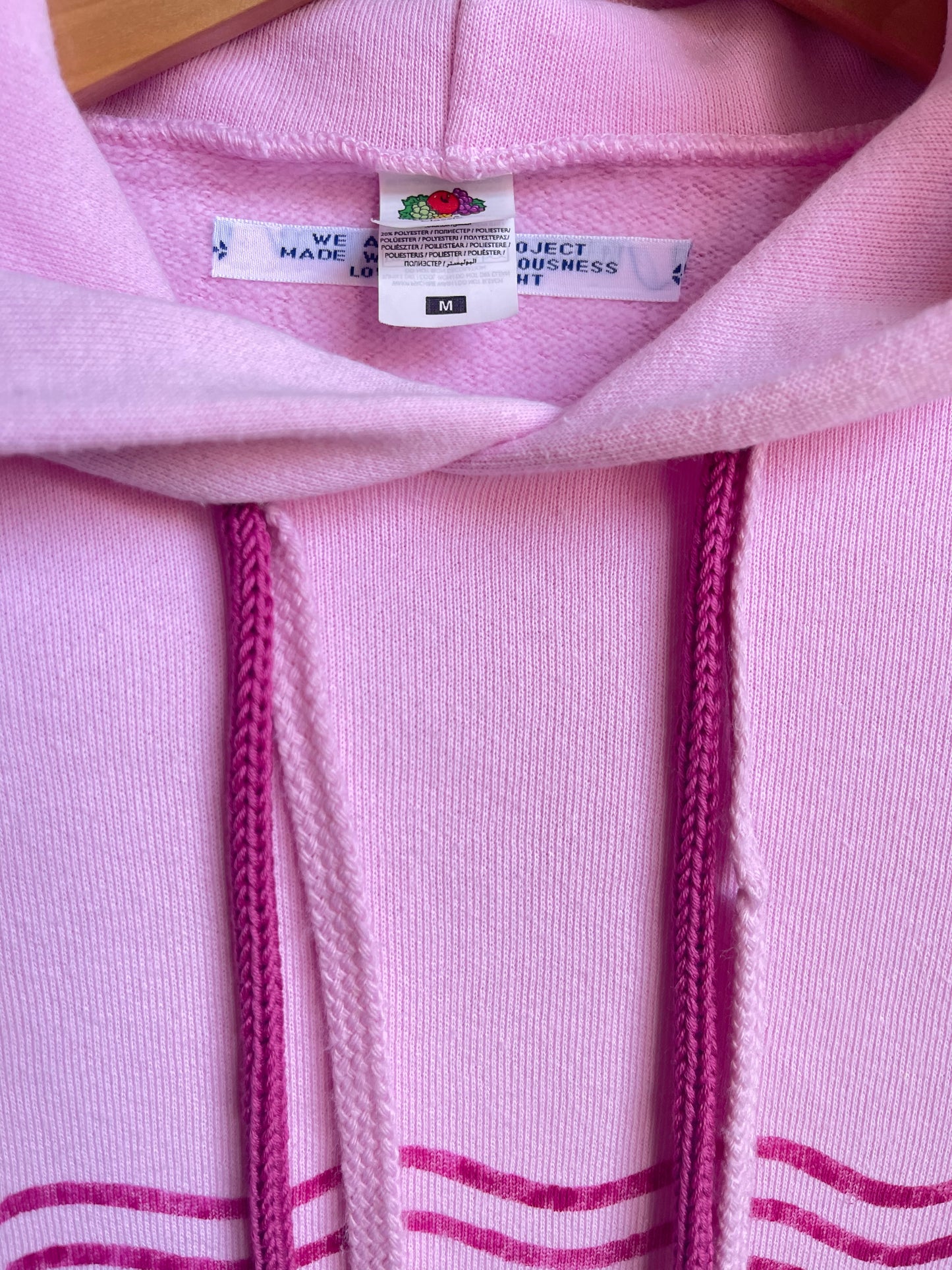 GO WITH THE FLOW hoodie vintage M