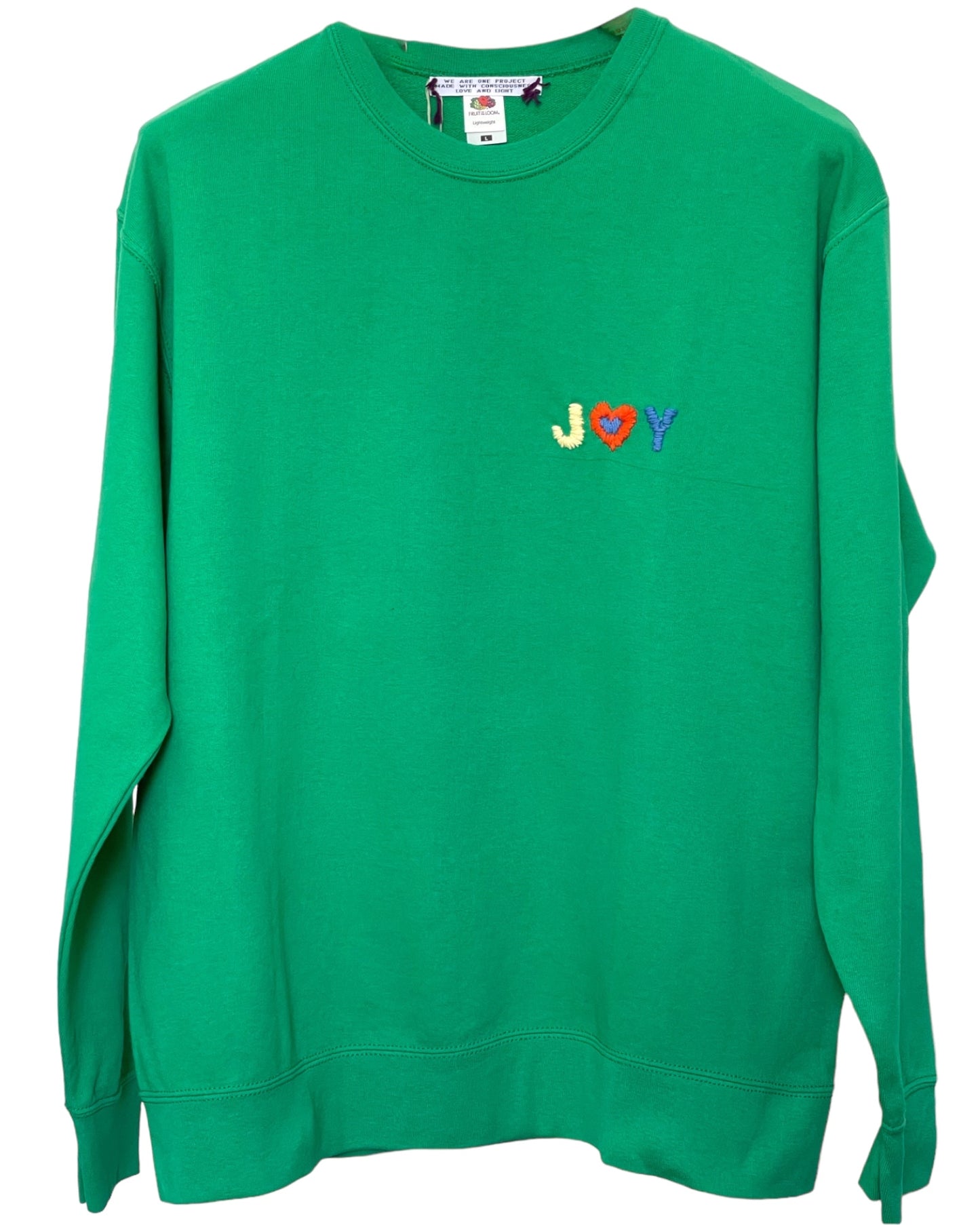 Sweat Vintage "Joy&Smile" recto verso L/XL