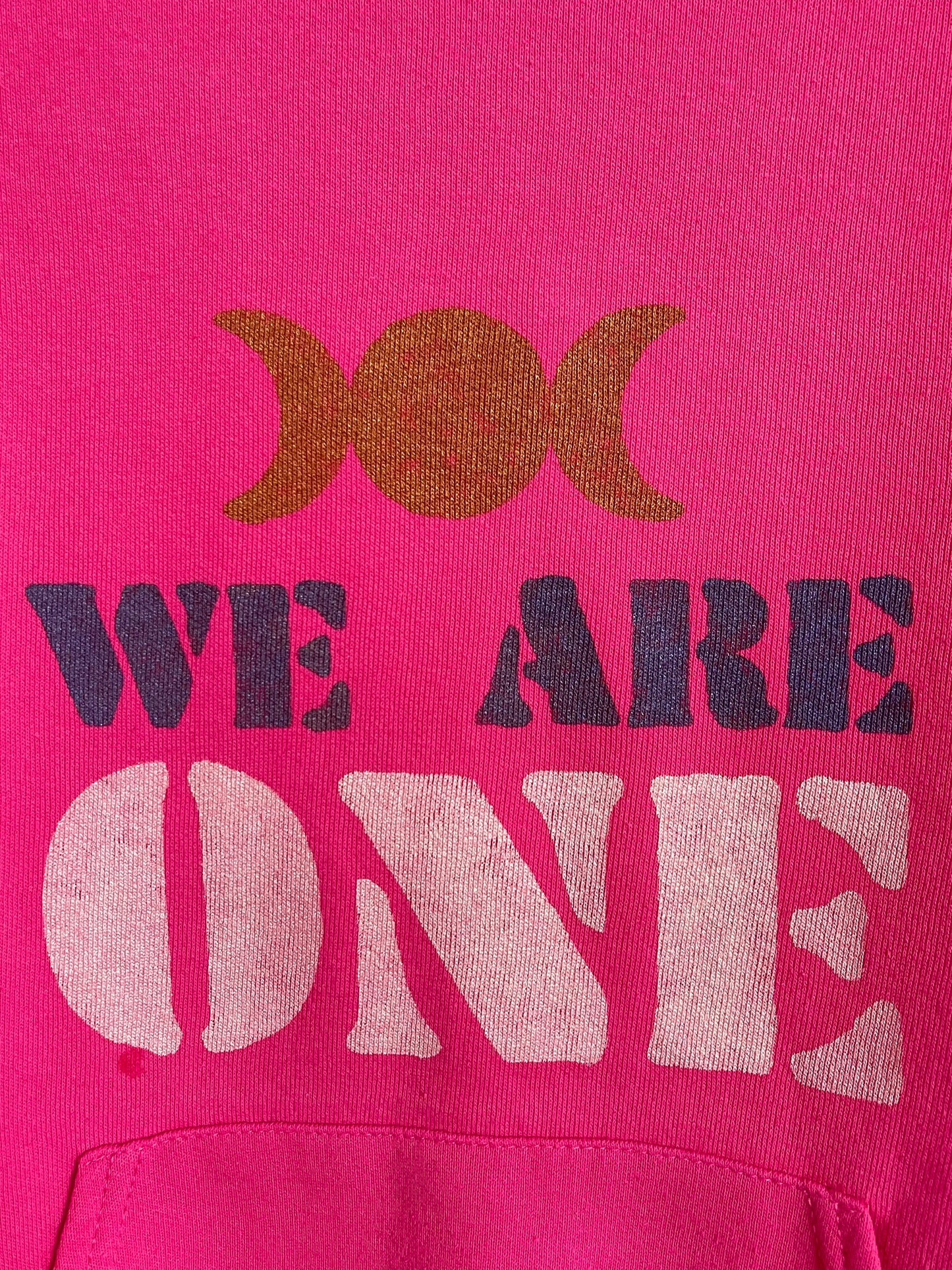 Hoodie vintage L "We are one"