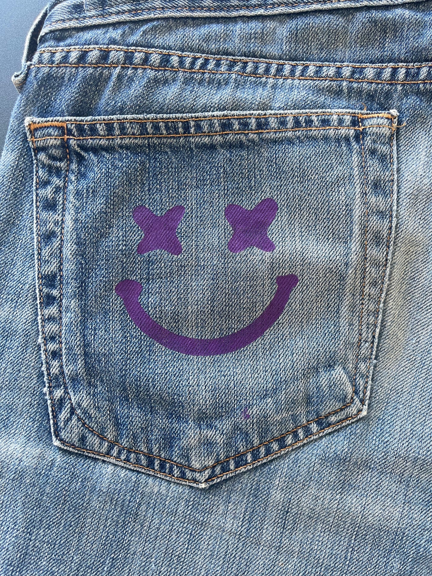 Short vintage 28/US "Smiley"