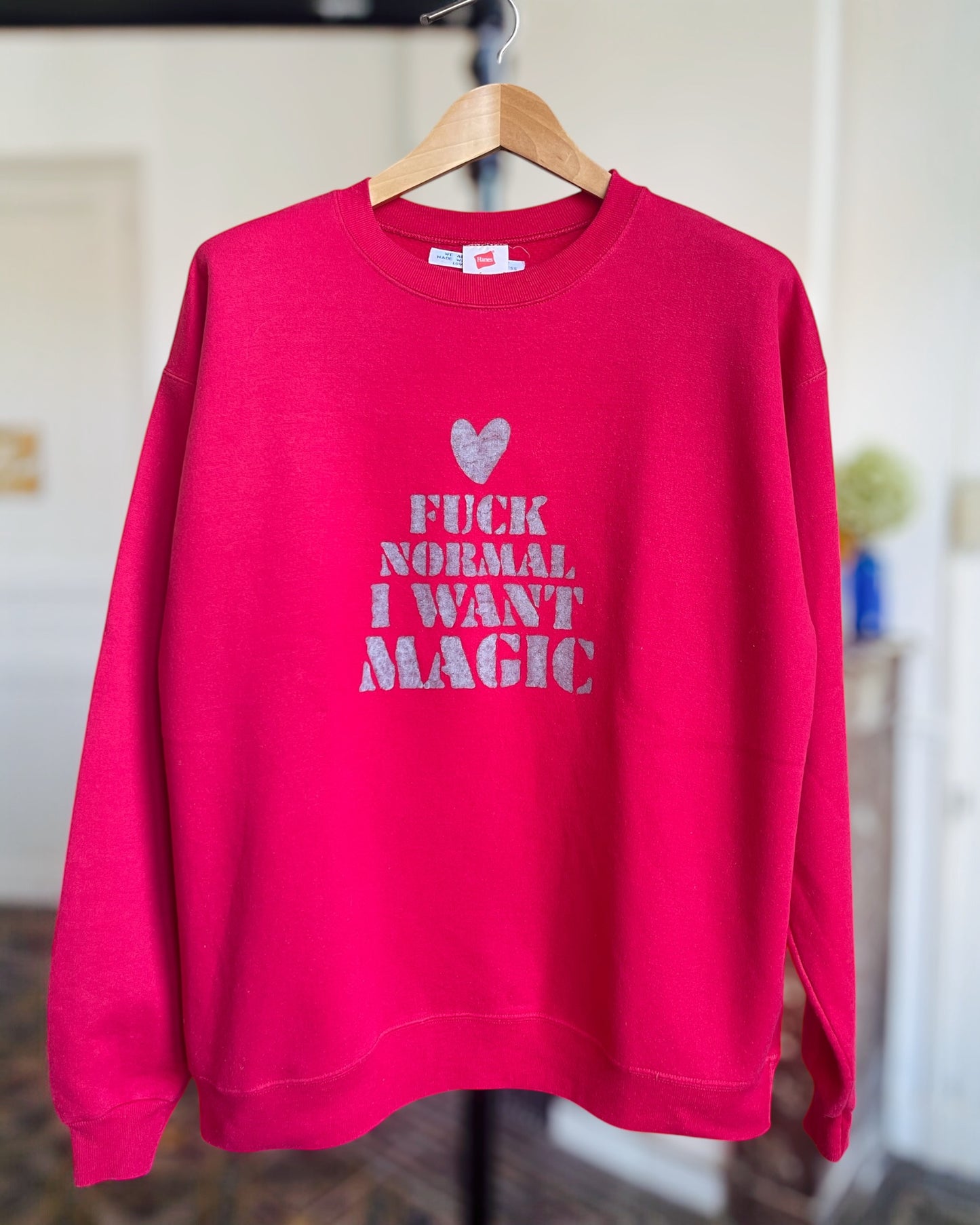 I WANT MAGIC sweat vintage L