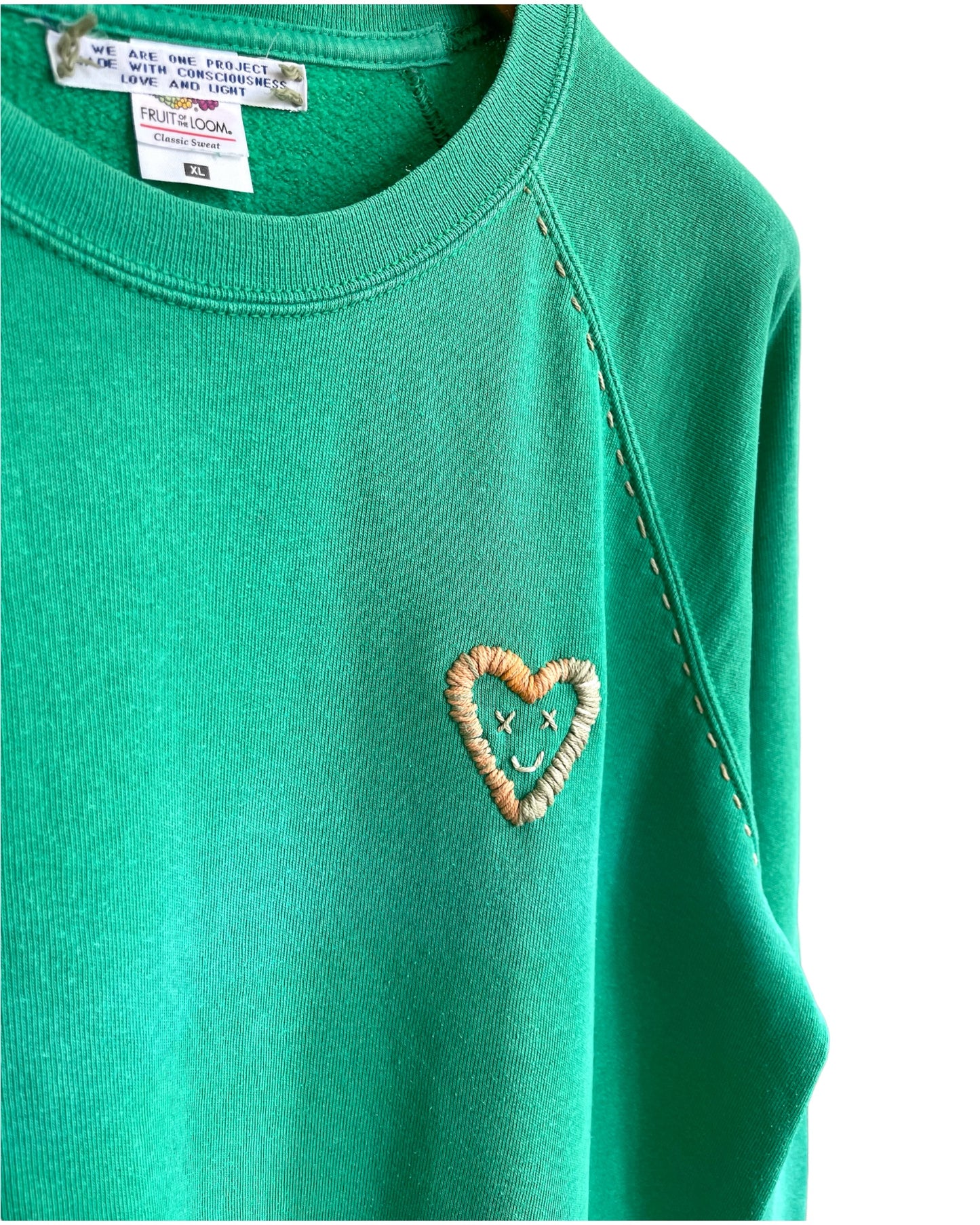 Sweat Vintage Brodé BIG LOVE XL