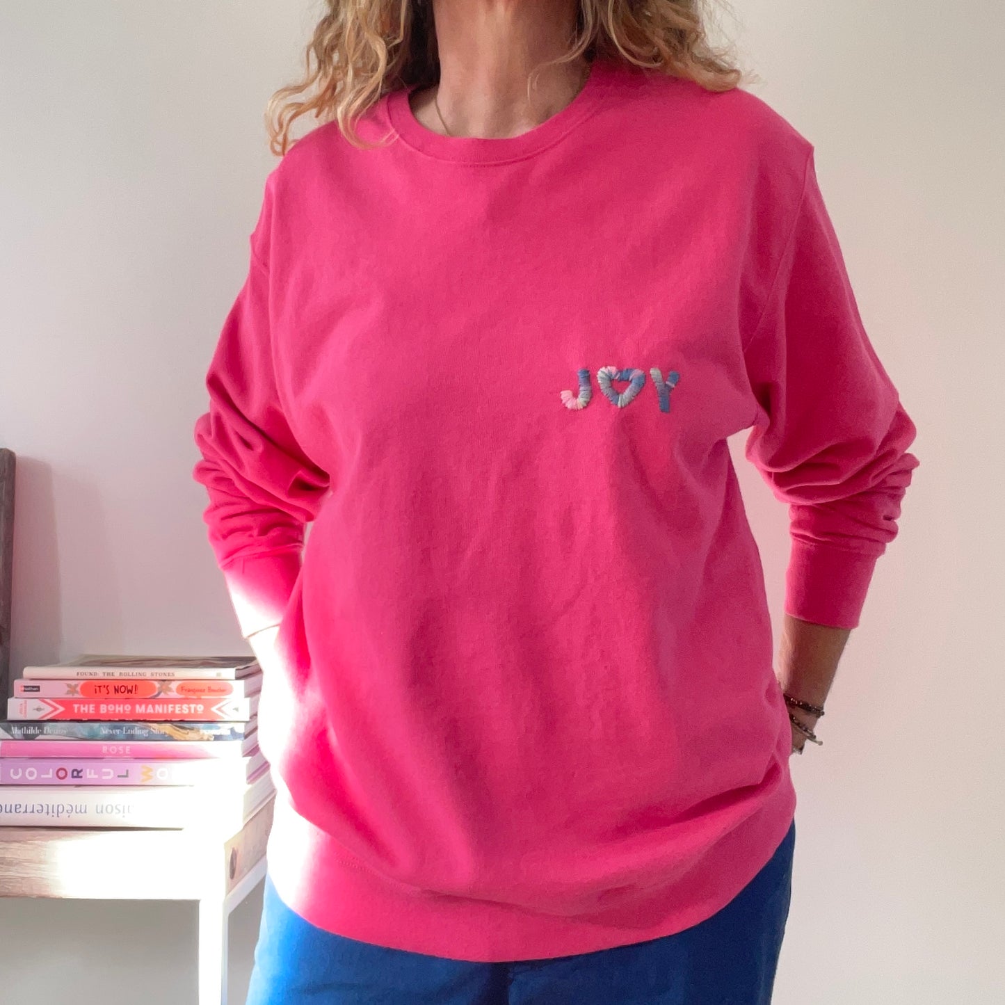 Sweat Vintage "Joy&Smile" recto verso L/XL