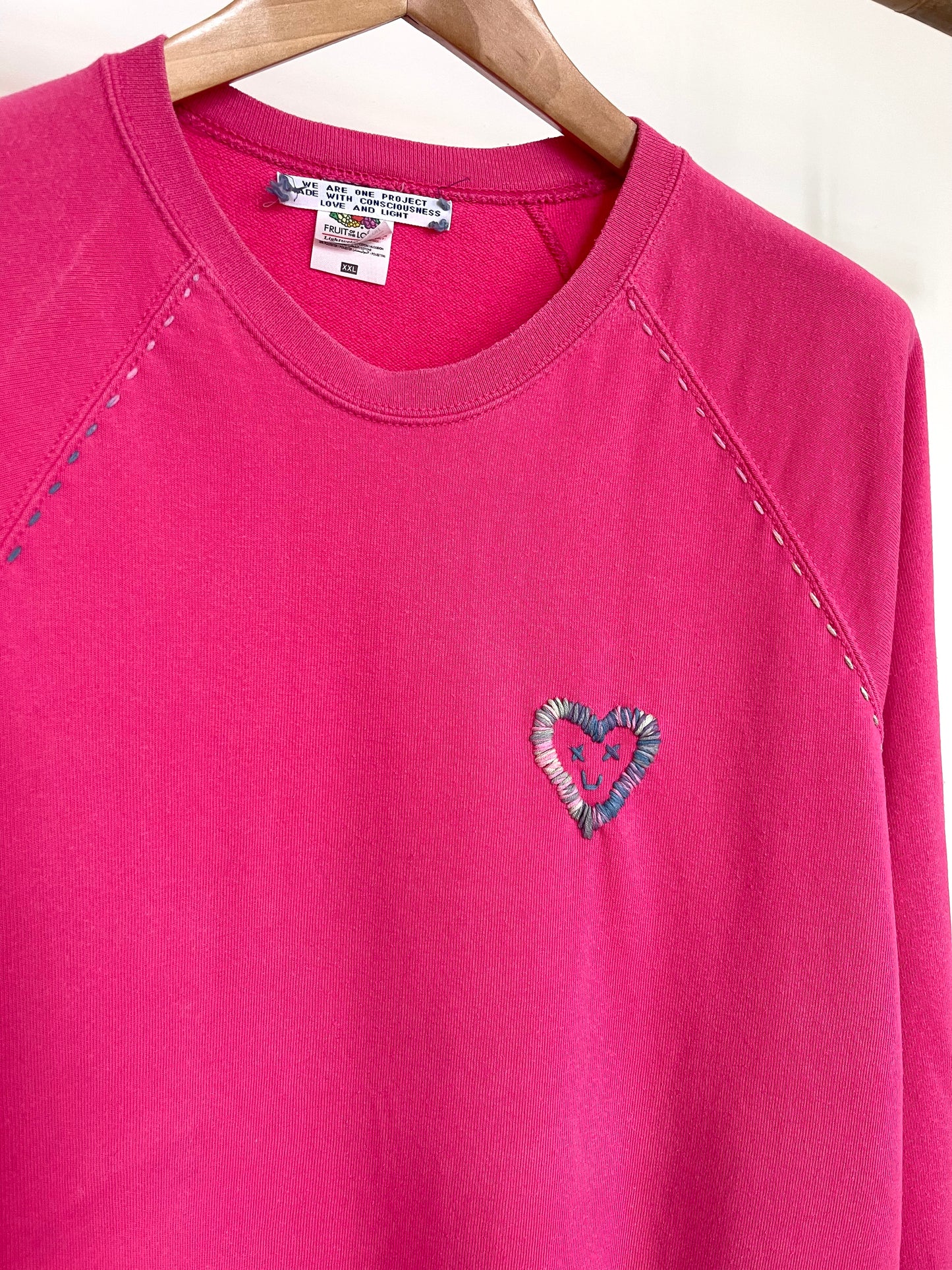 Sweat Oversize Vintage Brodé BIG LOVE XXL