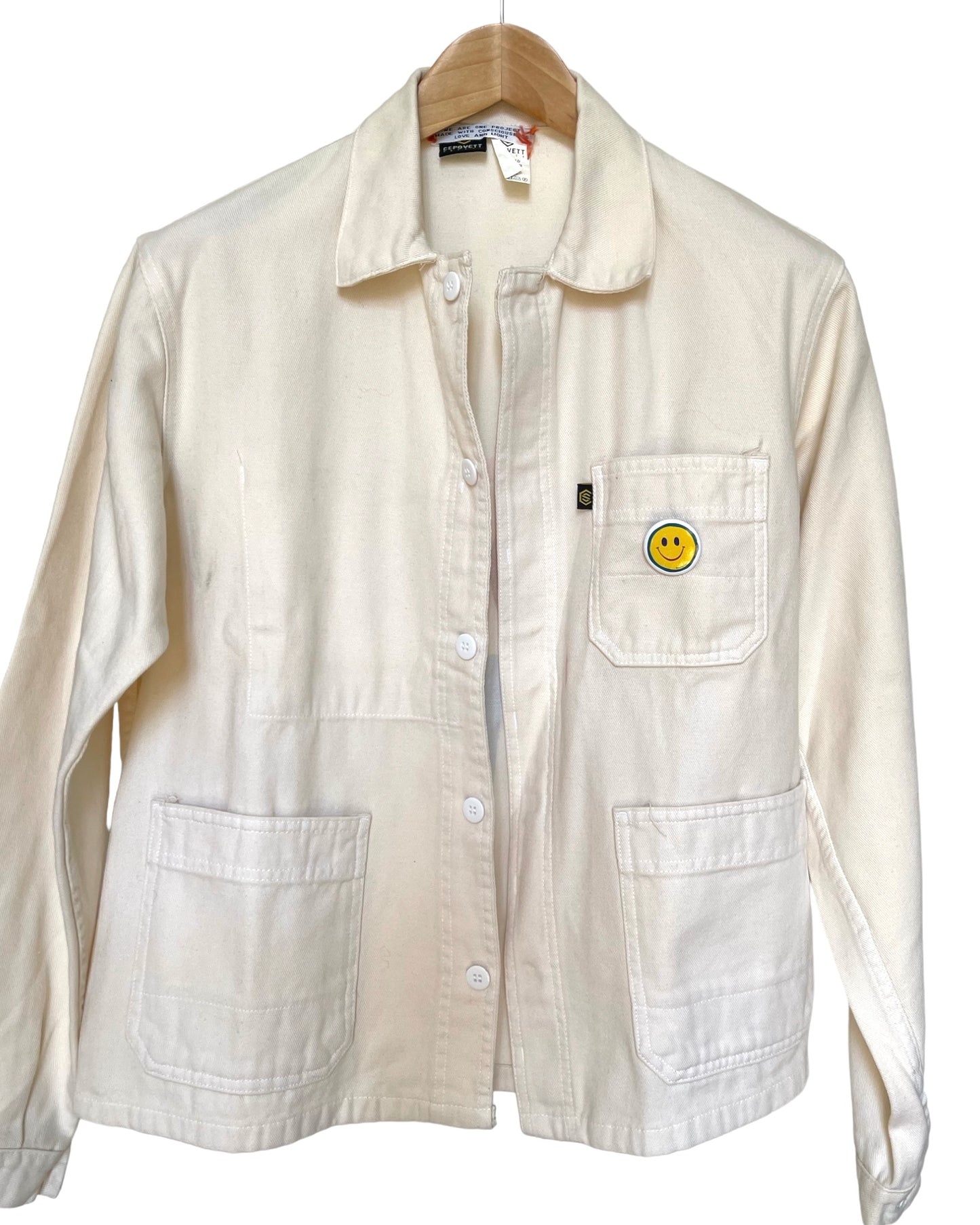 Veste work écrue « Trust your vision » M/L unisex