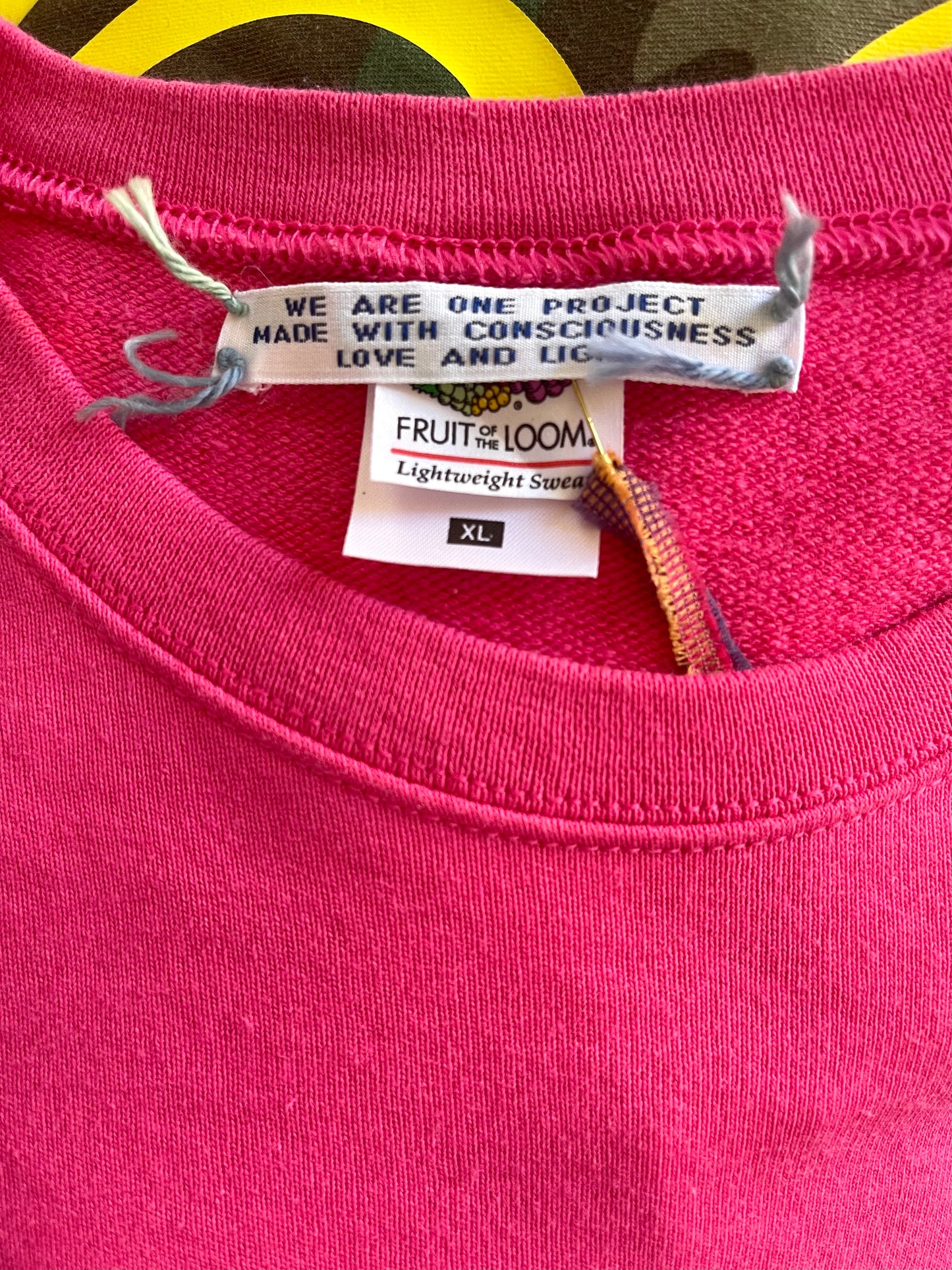 Sweat Vintage "Joy&Smile" recto verso L/XL