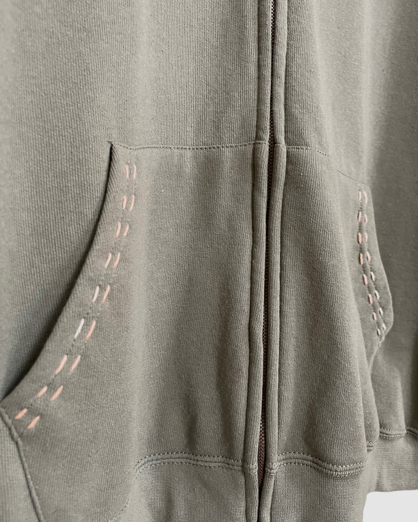 Hoodie Zippé Oversize Vintage Brodé BIG LOVE XXL