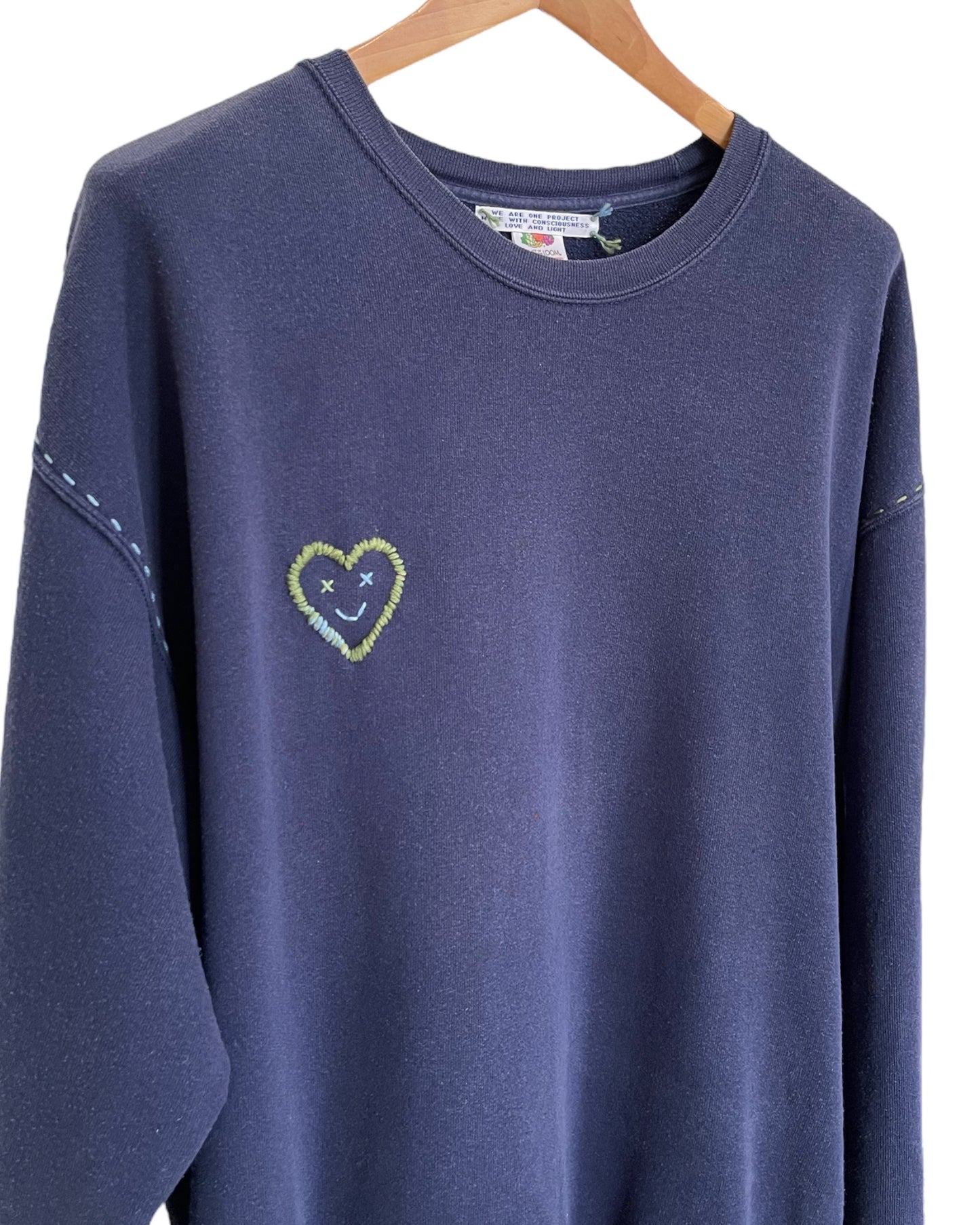 Sweat Oversize Vintage Brodé BIG LOVE XXL