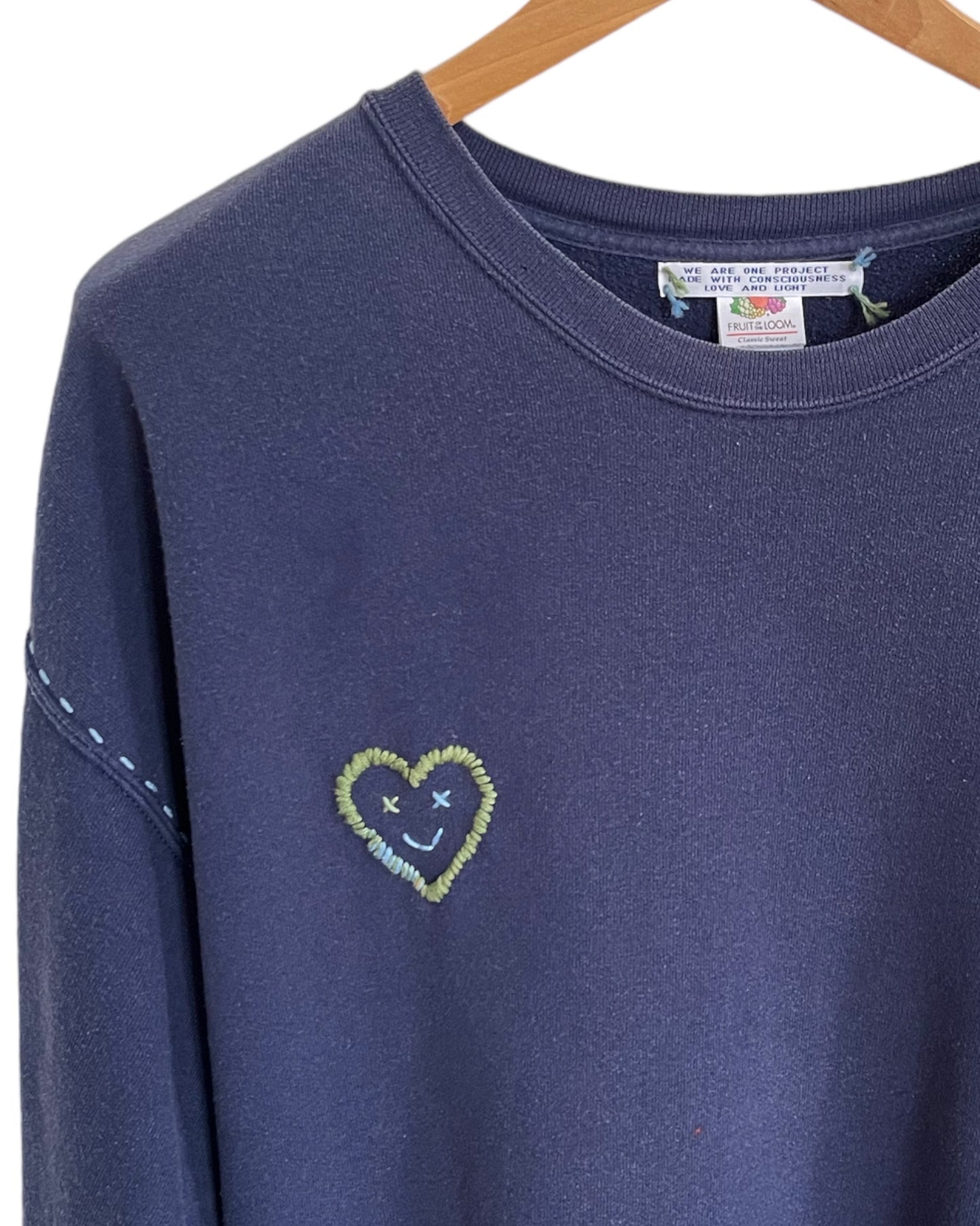 Sweat Oversize Vintage Brodé BIG LOVE XXL