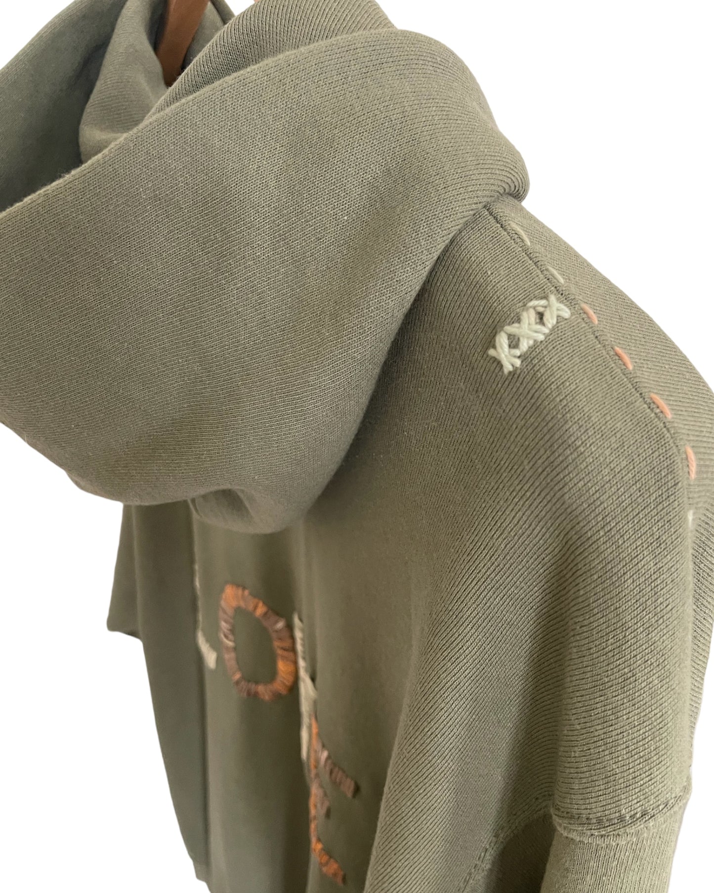 Hoodie Zippé Oversize Vintage Brodé BIG LOVE XXL