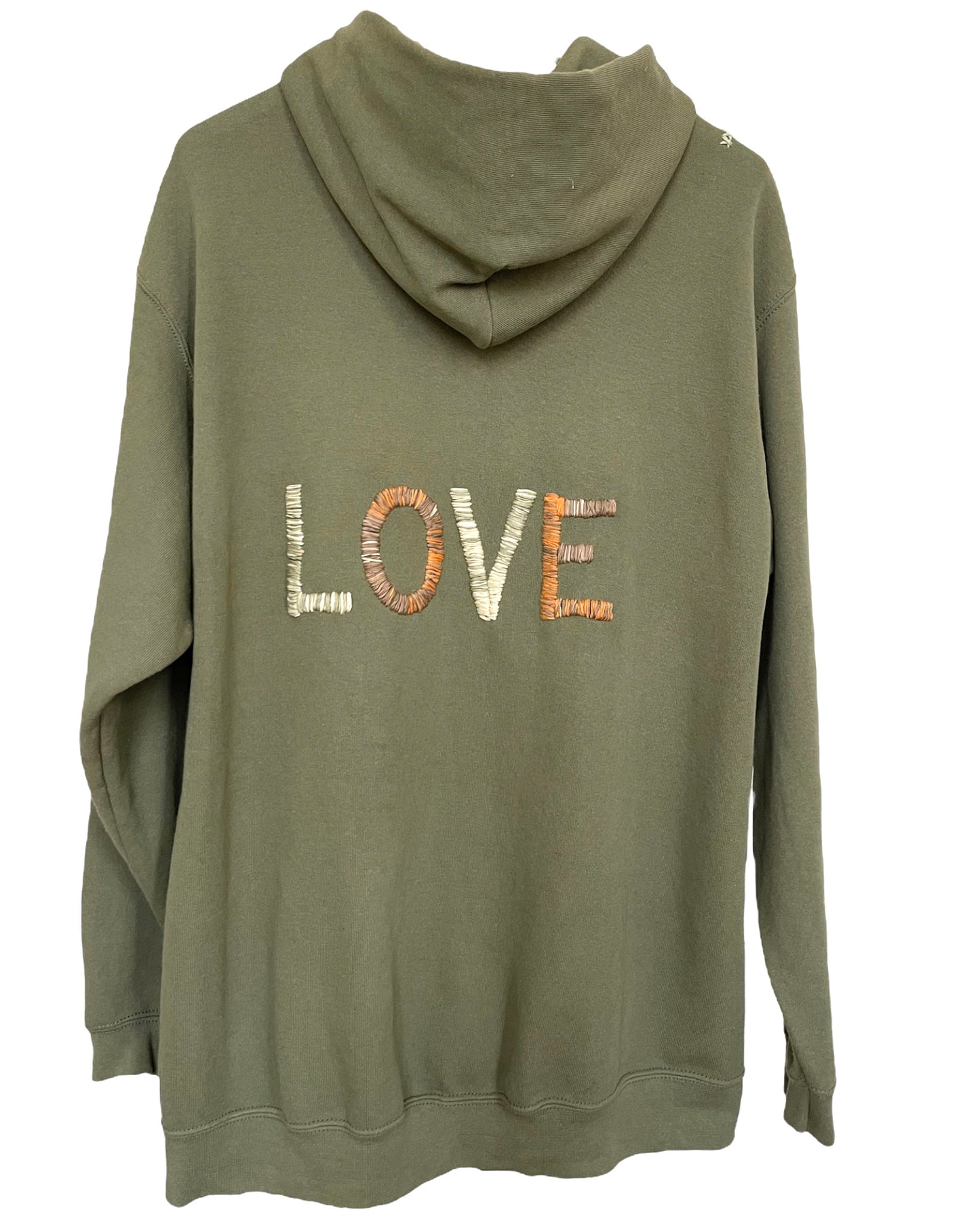 Hoodie Zippé Oversize Vintage Brodé BIG LOVE XXL