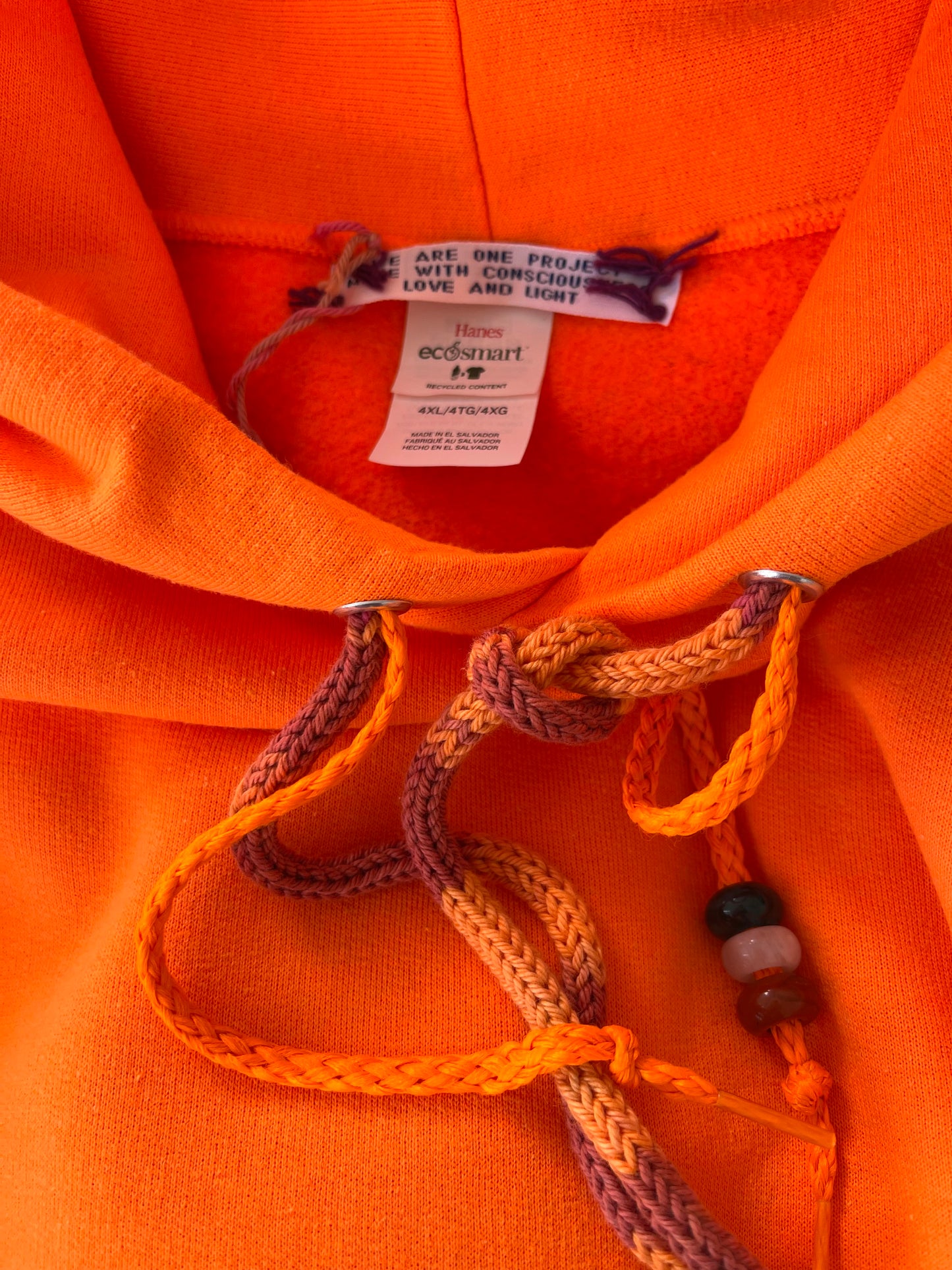 Hoodie Vintage Brodé Mantra "WeAreOne" Oversize