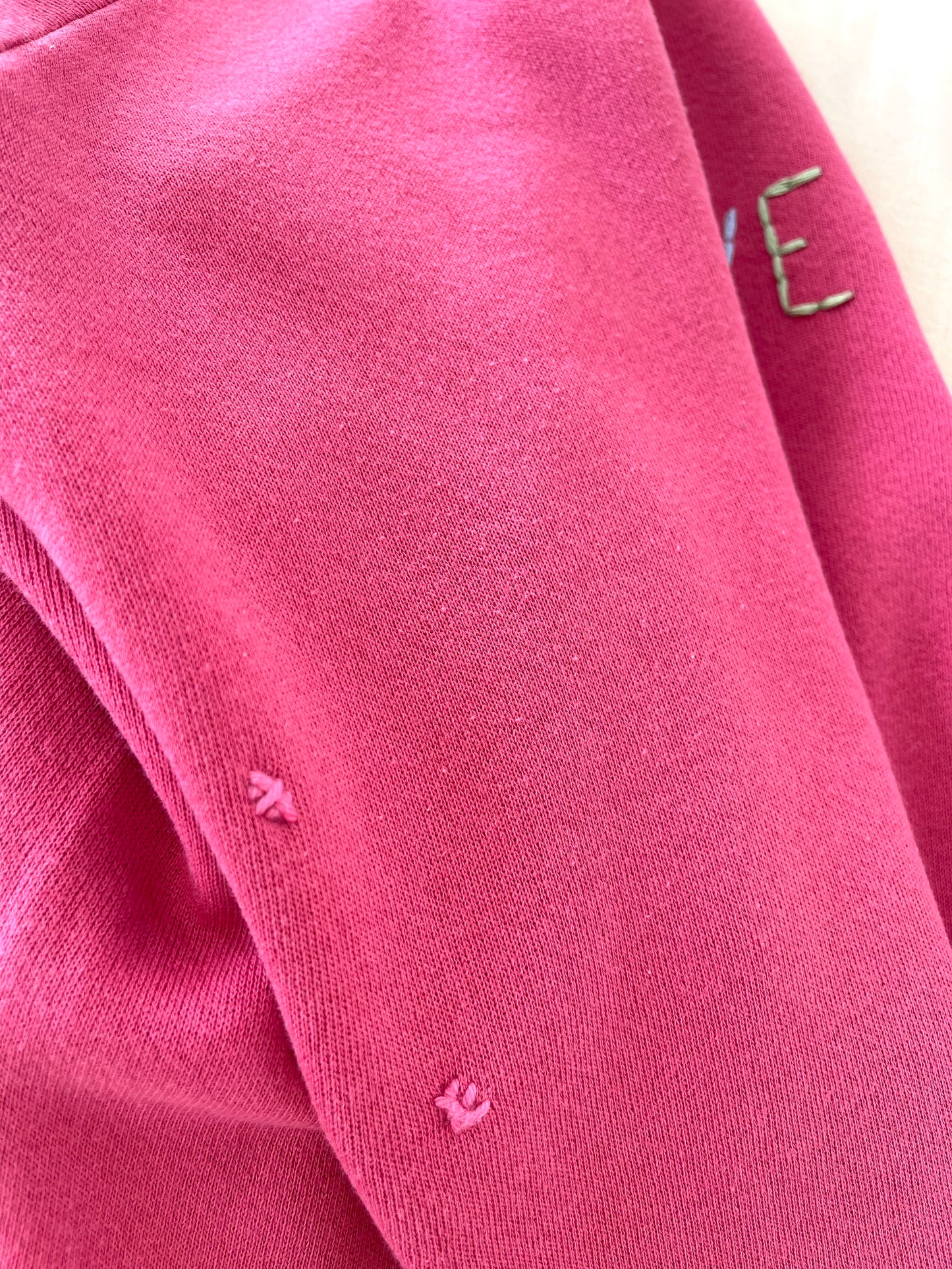 Sweat Vintage Brodé Mantra "Love&Light"