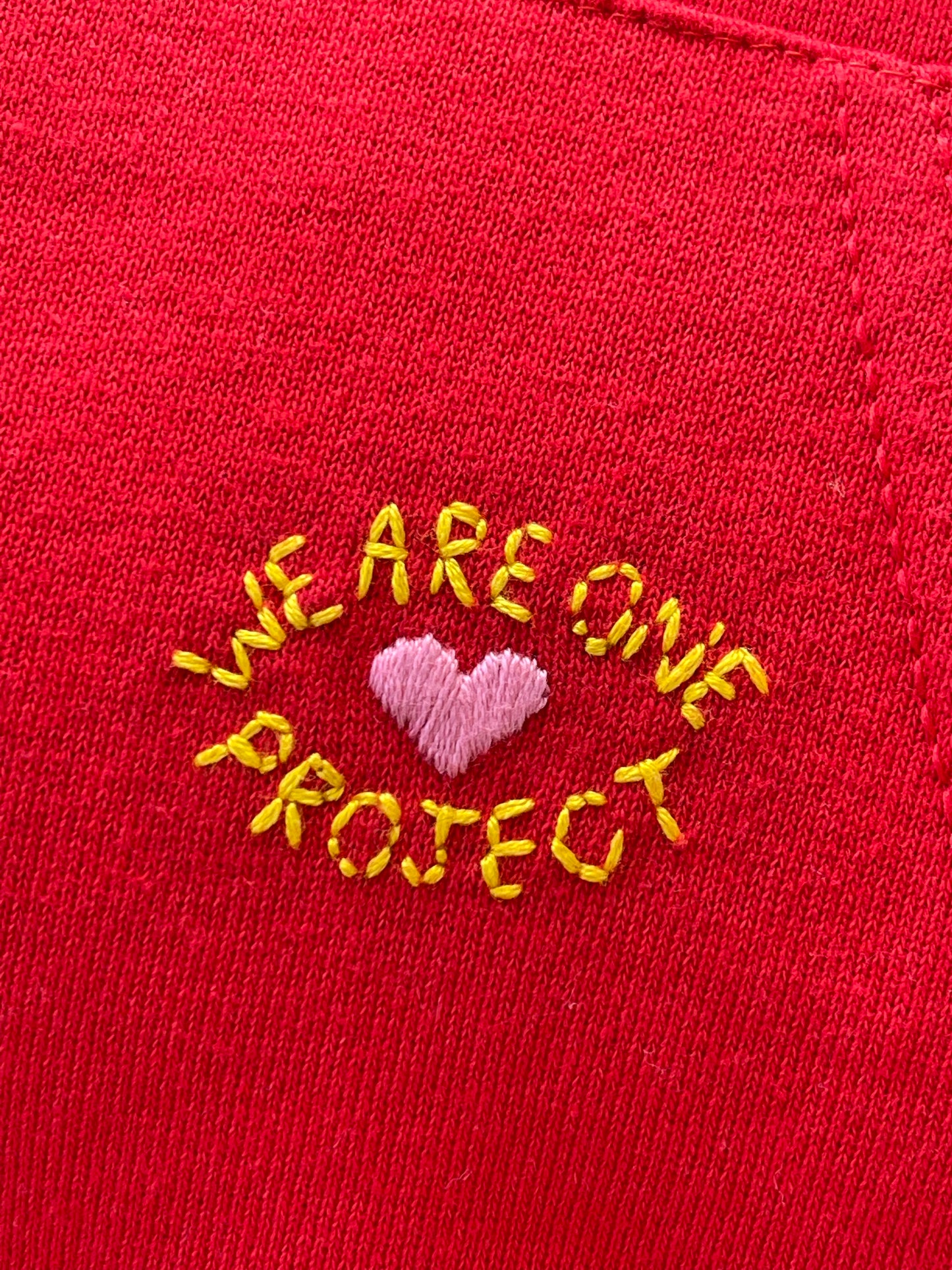 Hoodie Vintage Brodé Mantra "WeAreOne"