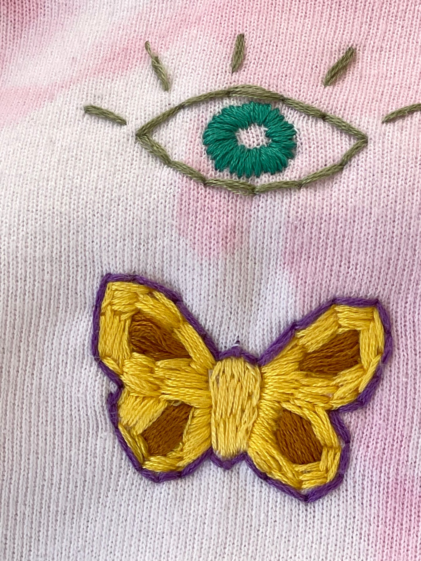 Sweat Vintage Brodé Mantra "Love&Light"