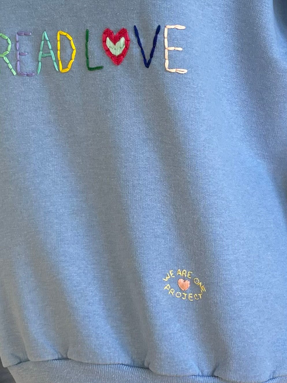 Sweat Vintage Brodé Mantra "Spread Love"