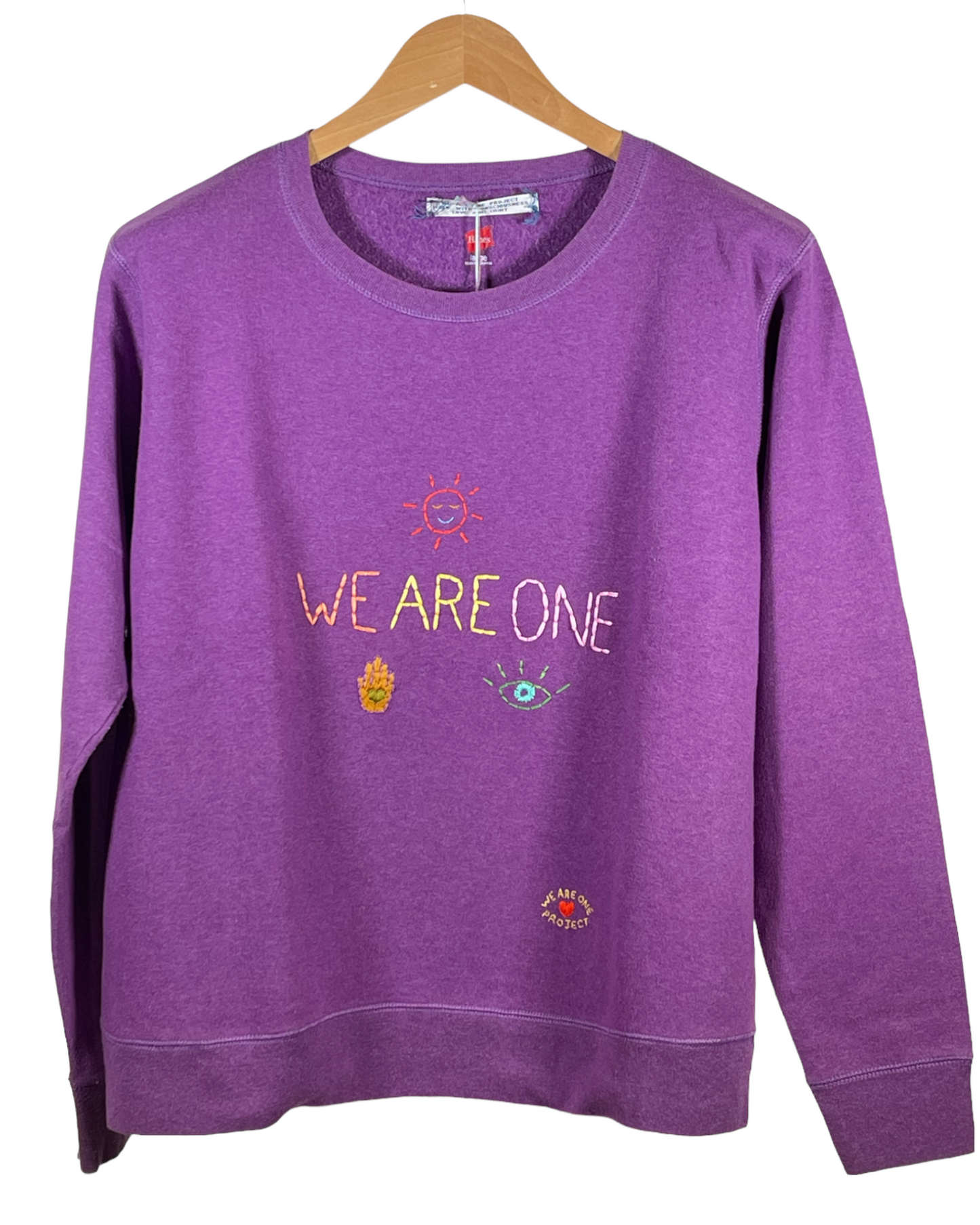 Sweat Vintage Brodé Mantra "WeAreOne"
