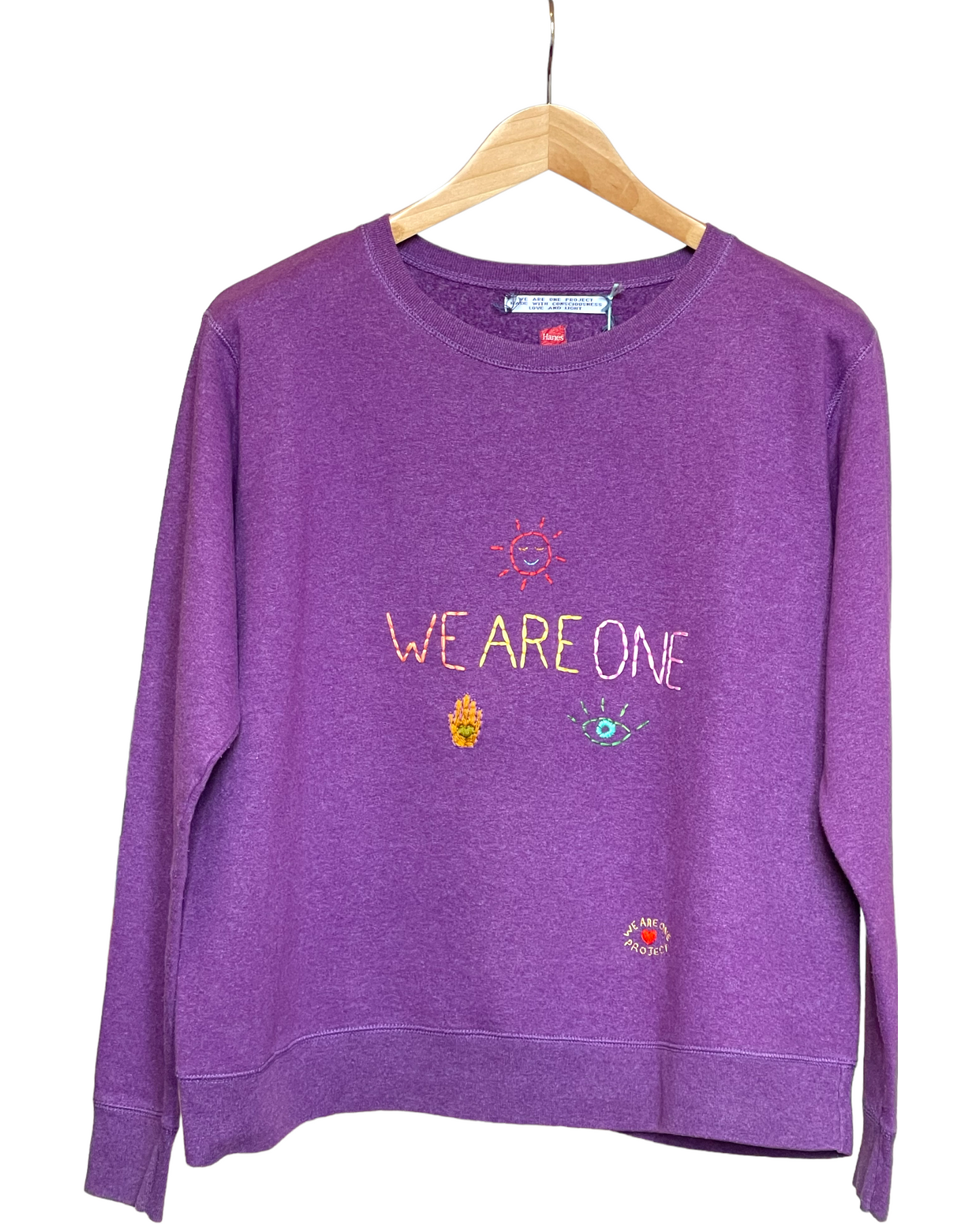 Sweat Vintage Brodé Mantra "WeAreOne"