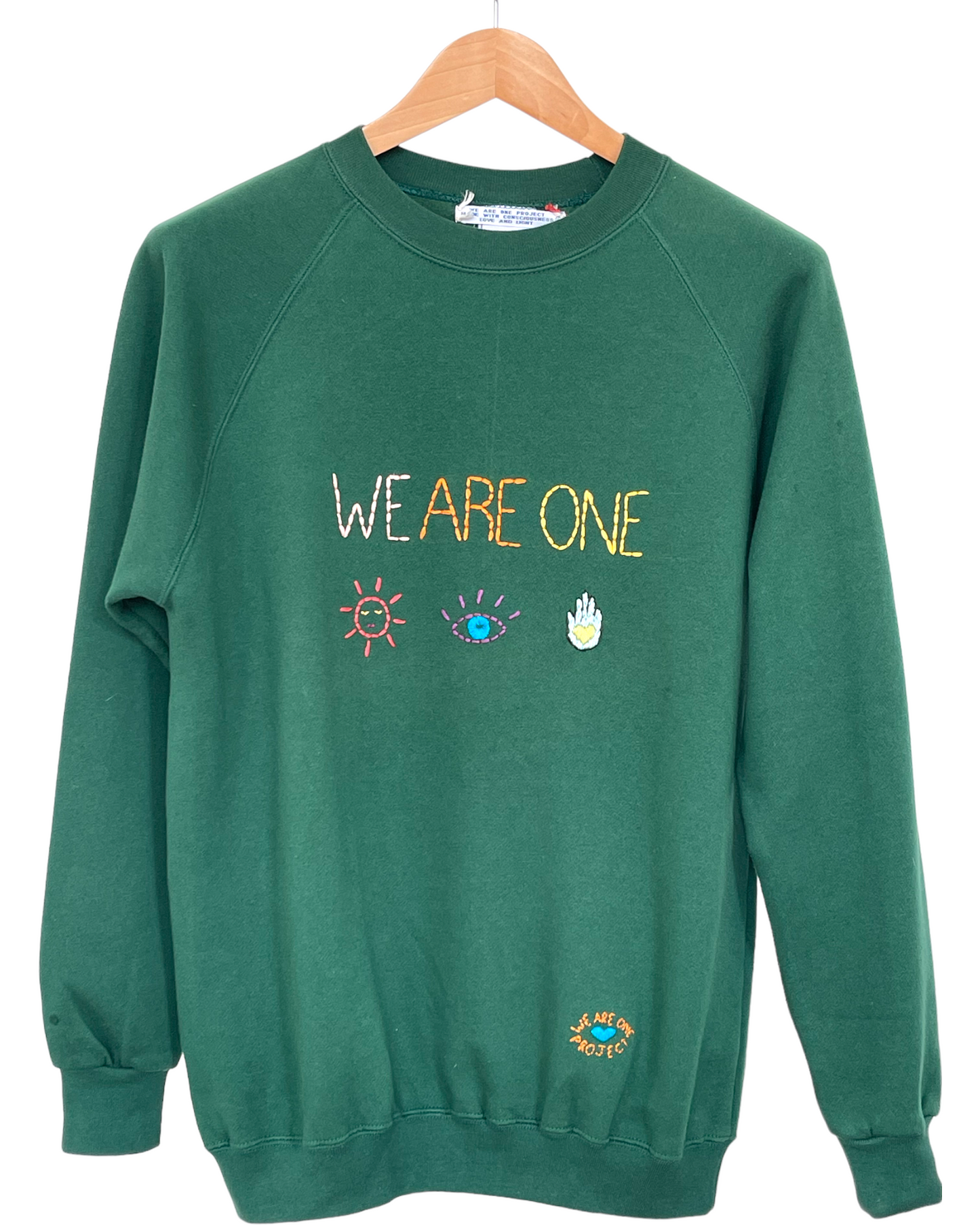 Sweat Vintage Brodé Mantra "WeAreOne"