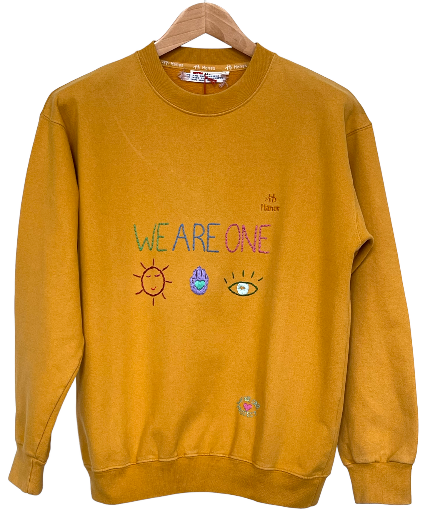 Sweat Vintage Brodé Mantra "WeAreOne"