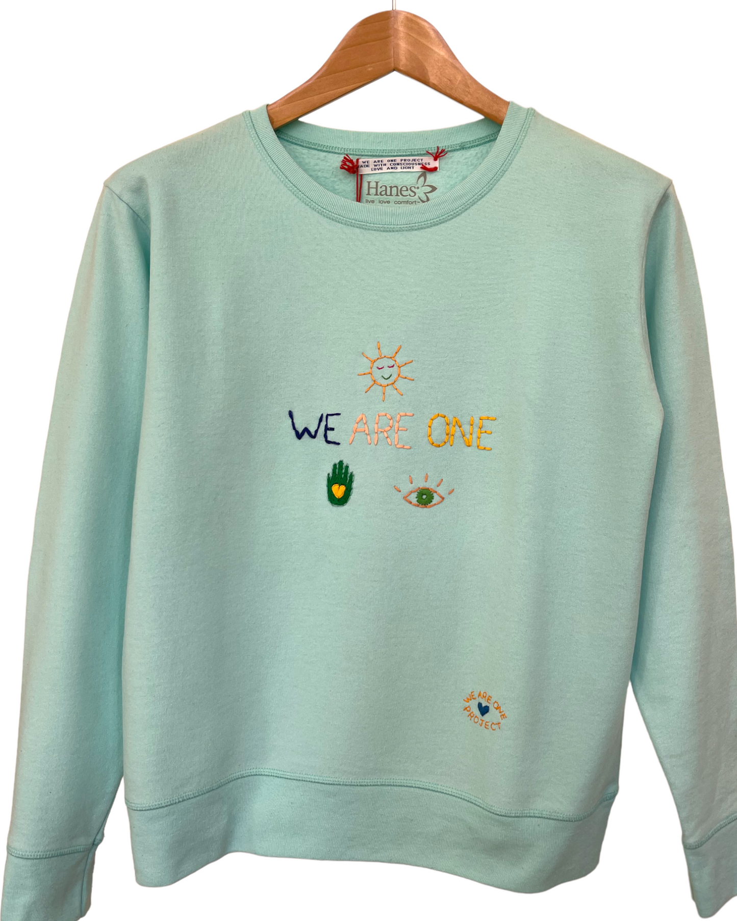 Sweat Vintage Brodé Mantra "WeAreOne"
