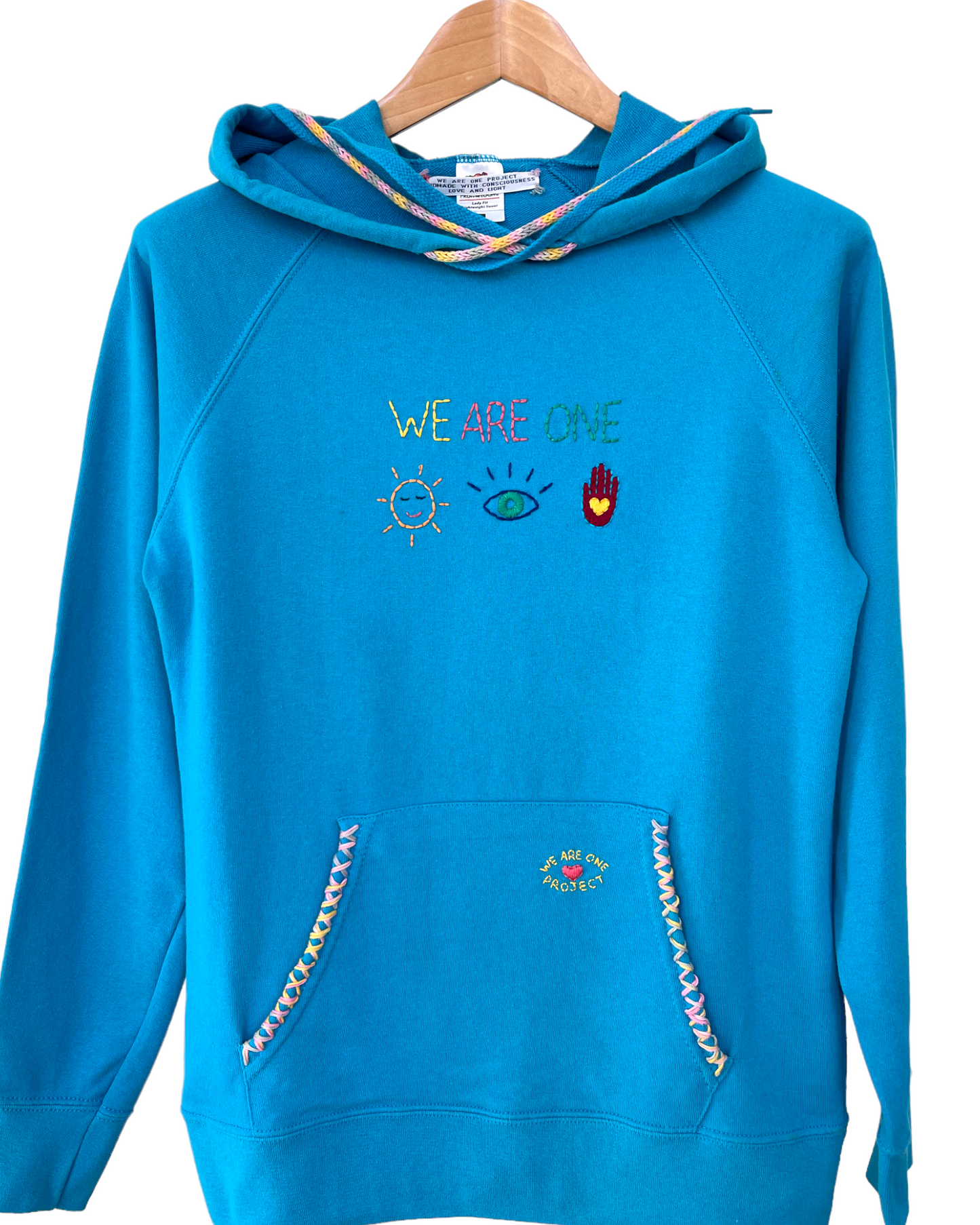 Hoodie Vintage Brodé Mantra "WeAreOne"&Grigri S