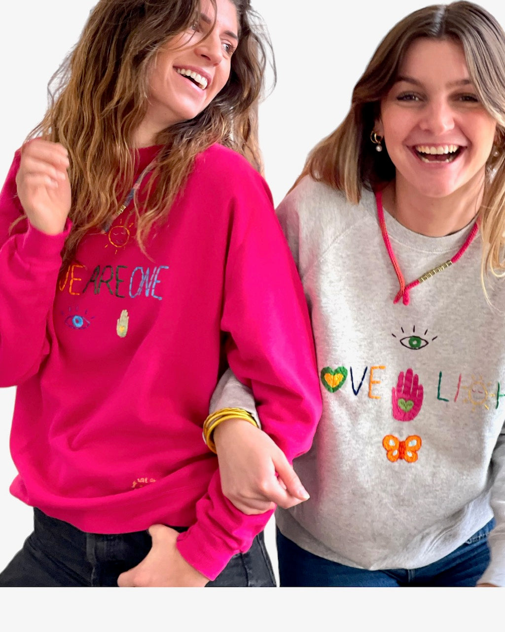 Sweat Vintage Brodé Mantra "WeAreOne" M