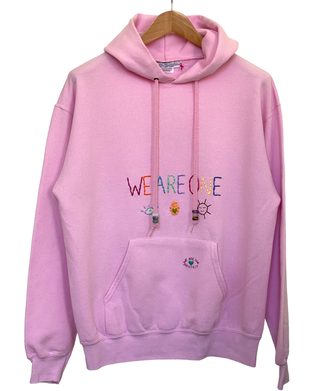 Hoodie Vintage Brodé Mantra "WeAreOne" L