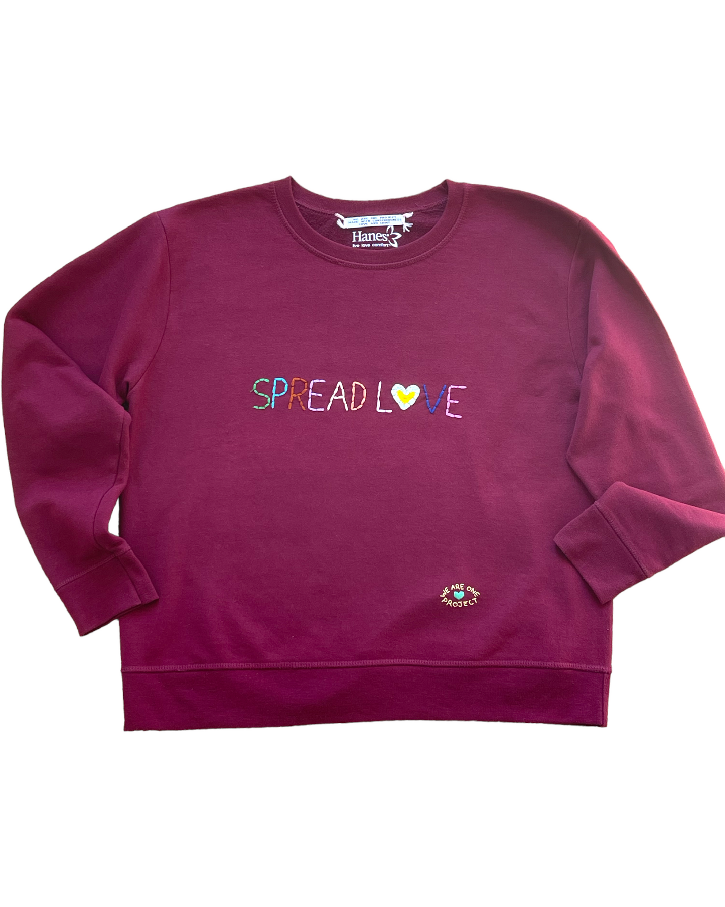 Sweat Vintage Brodé Mantra "Spread Love"