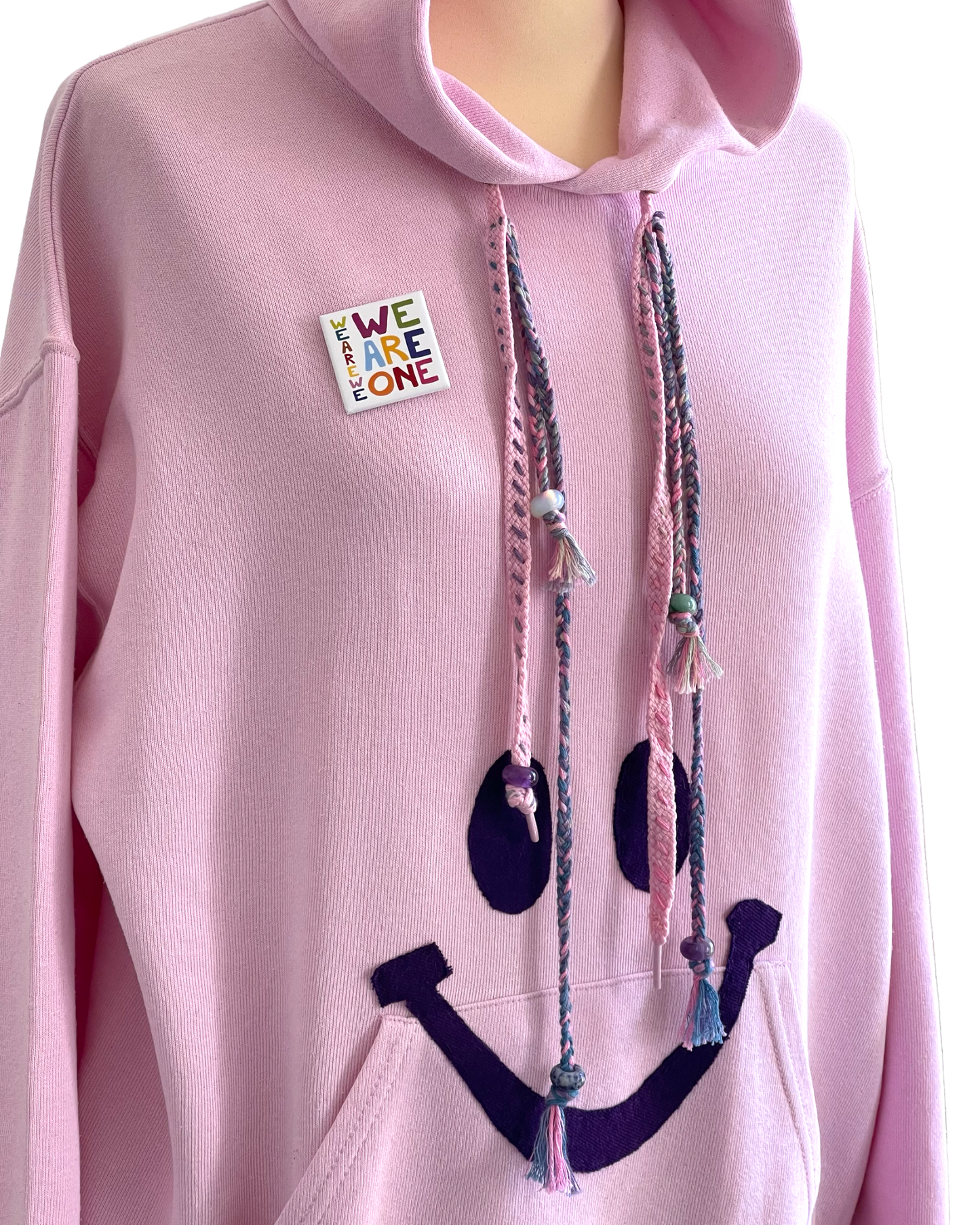 Hoodie Vintage "Shine&Smile" avec grigri