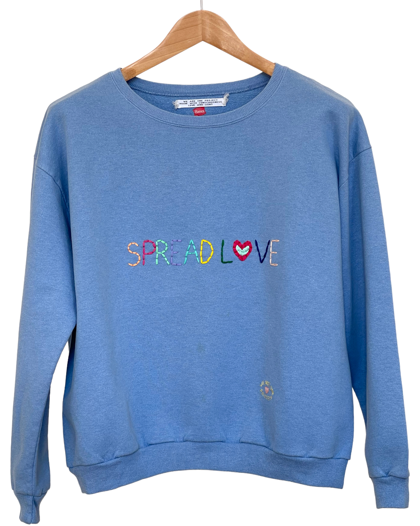 Sweat Vintage Brodé Mantra "Spread Love"