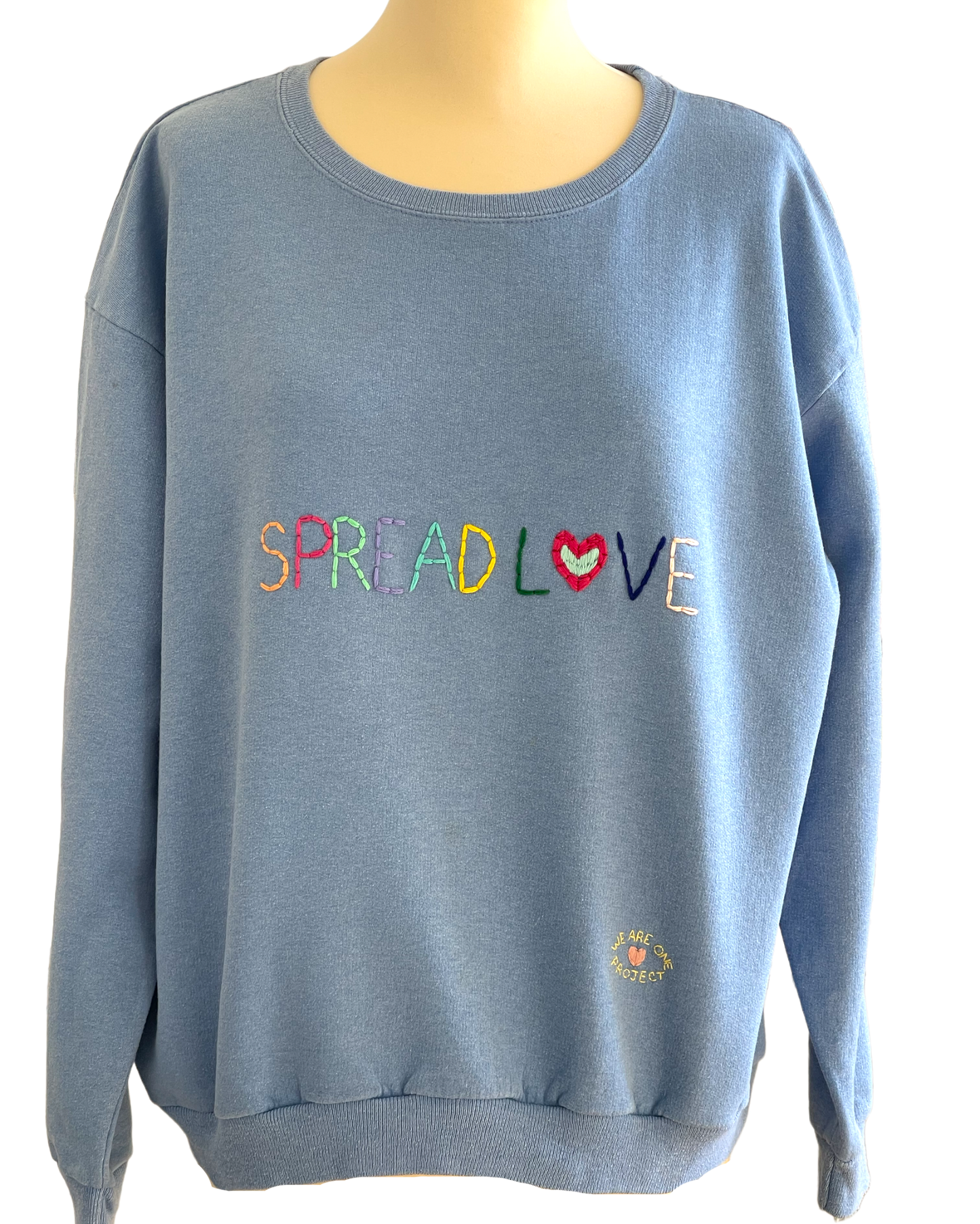 Sweat Vintage Brodé Mantra "Spread Love"