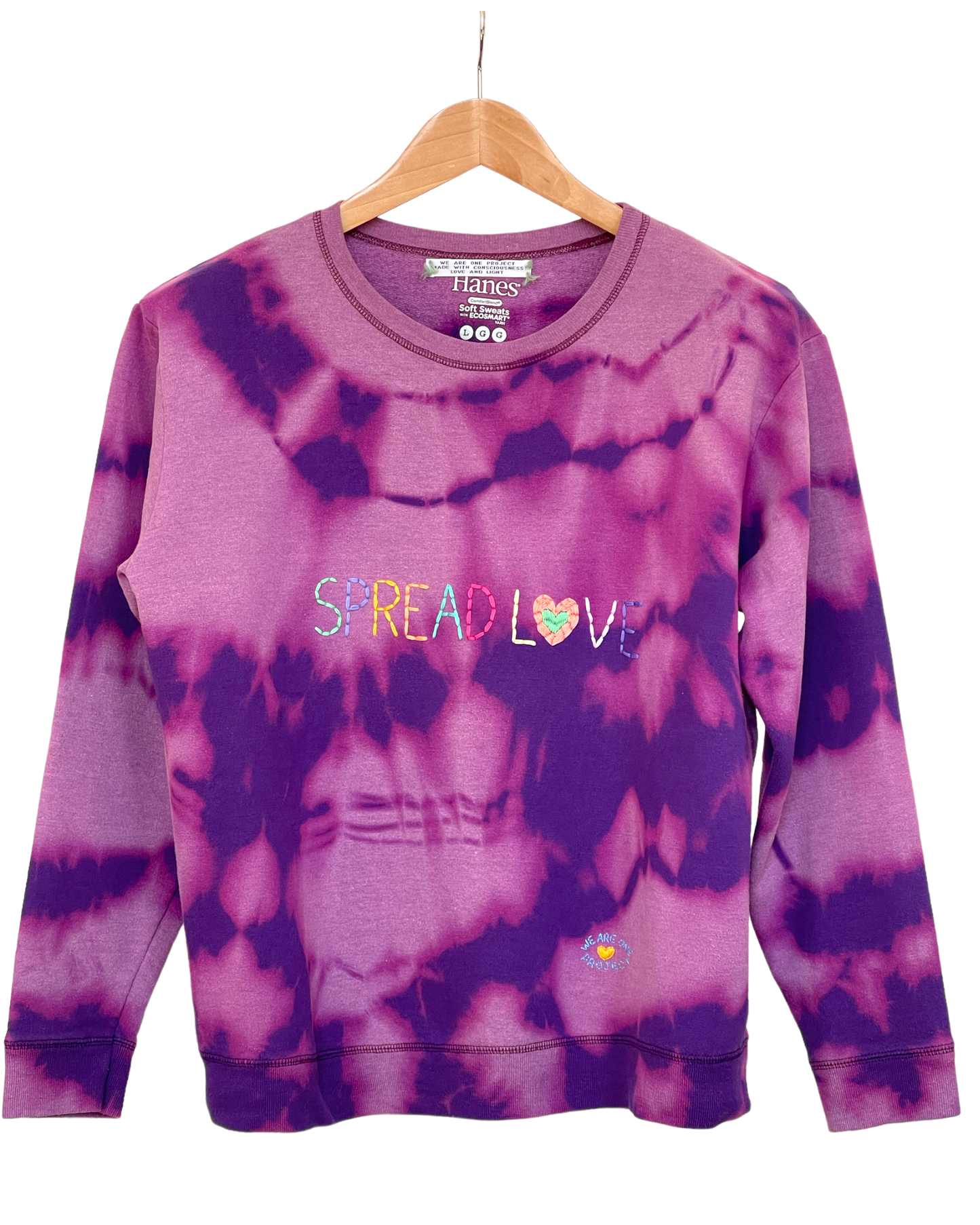 Sweat Vintage Brodé Mantra "Spread Love"