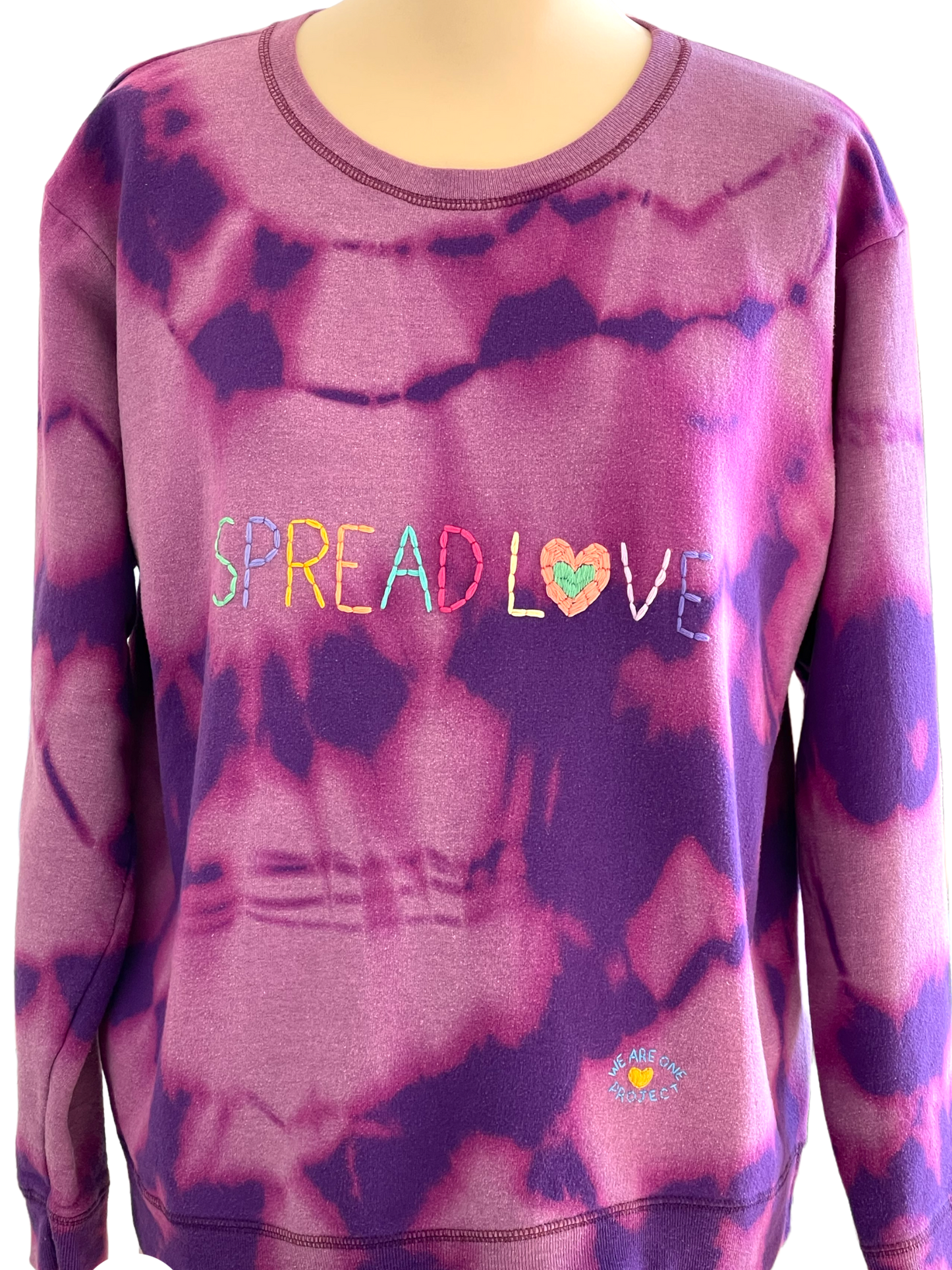 Sweat Vintage Brodé Mantra "Spread Love"