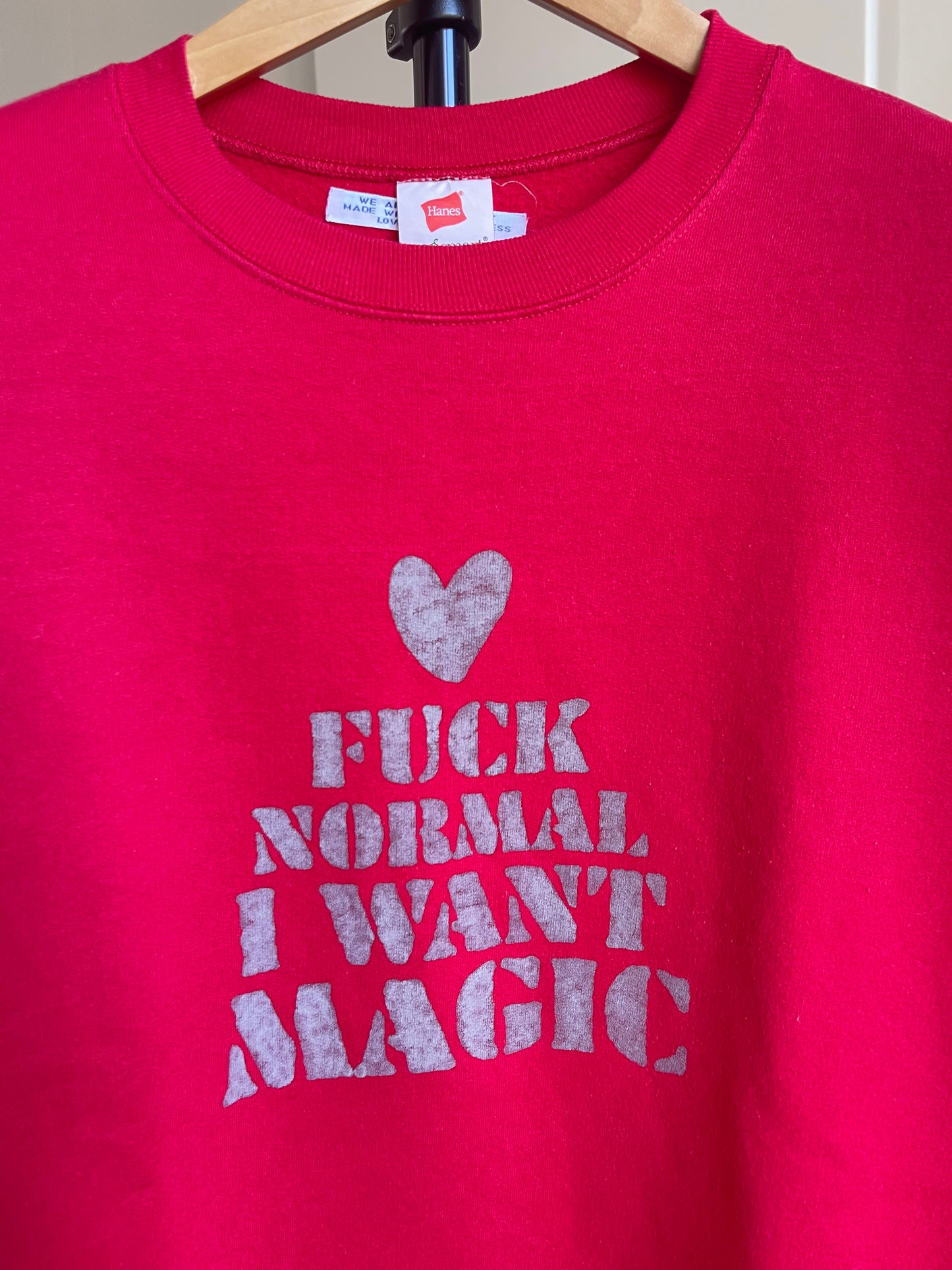 I WANT MAGIC  sweat vintage L