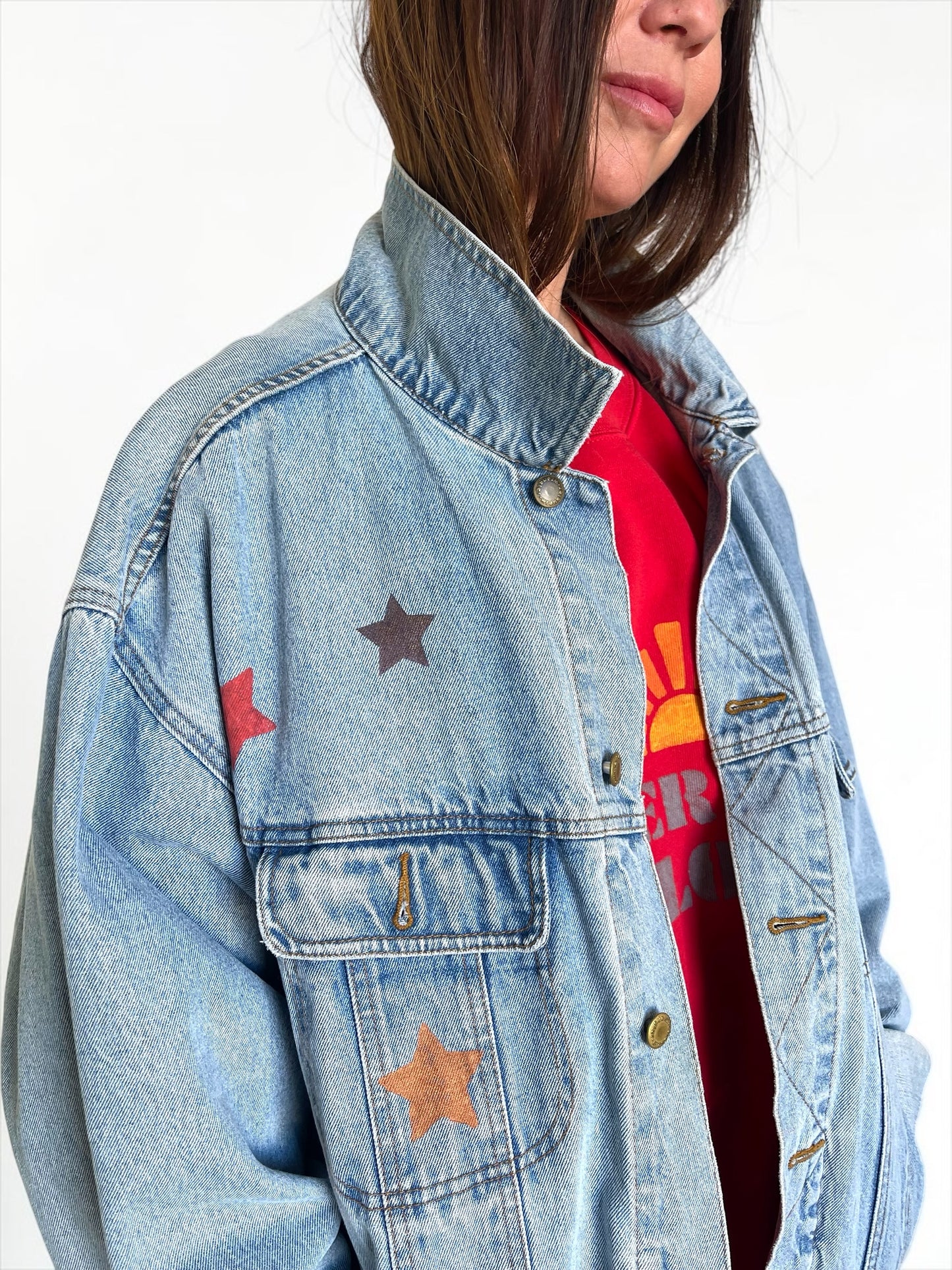 Blouson denim vintage XXL « Sunshine on my mind »