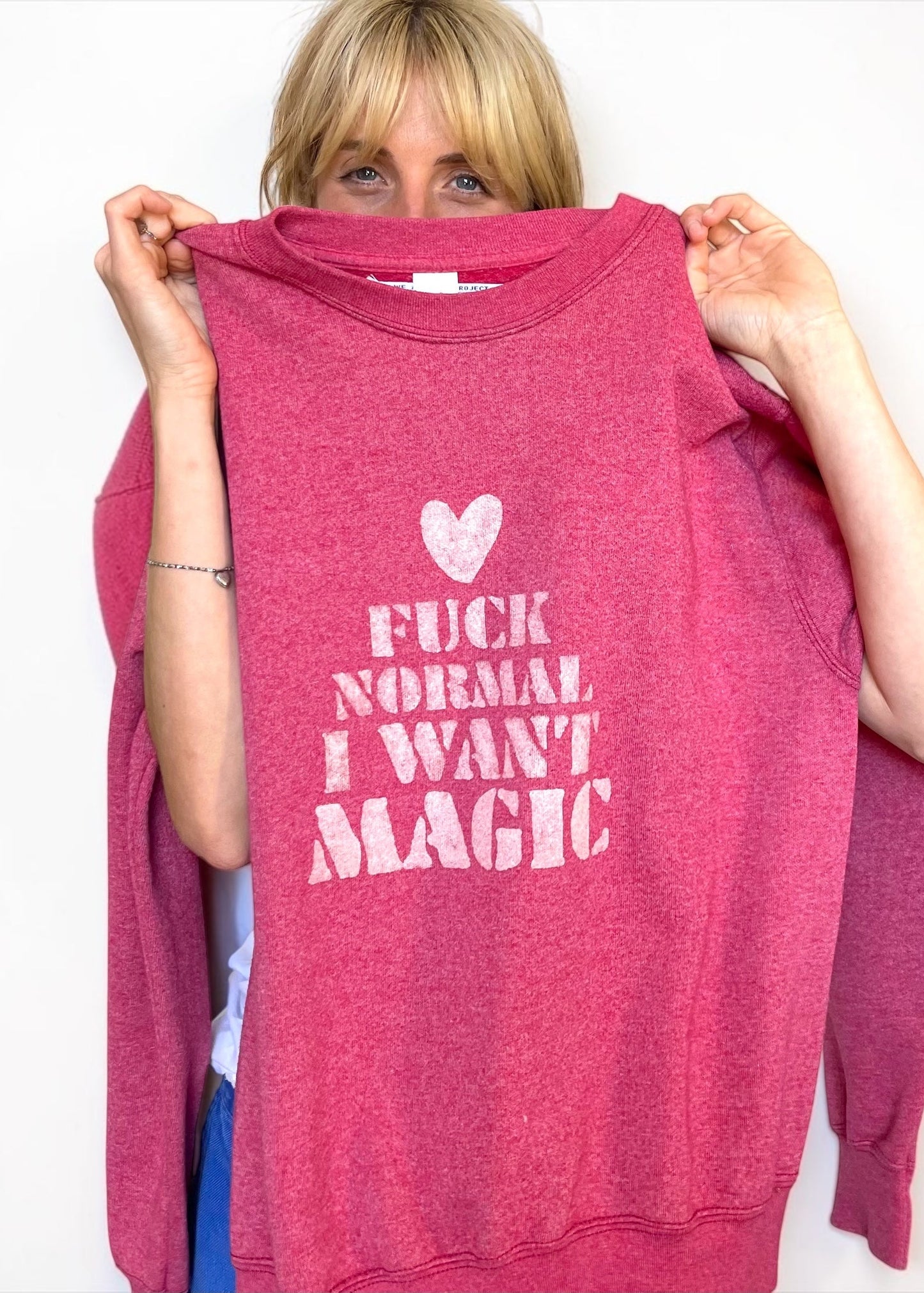 Sweat vintage M "I want magic"