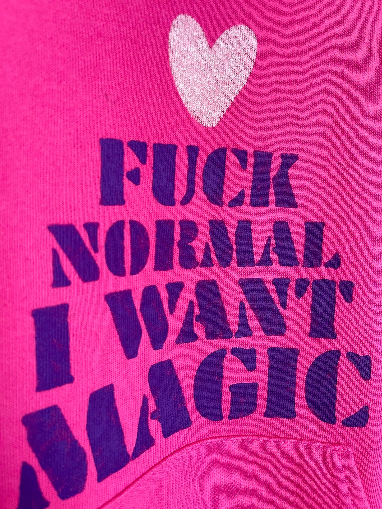 Hoodie vintage M "I want magic"