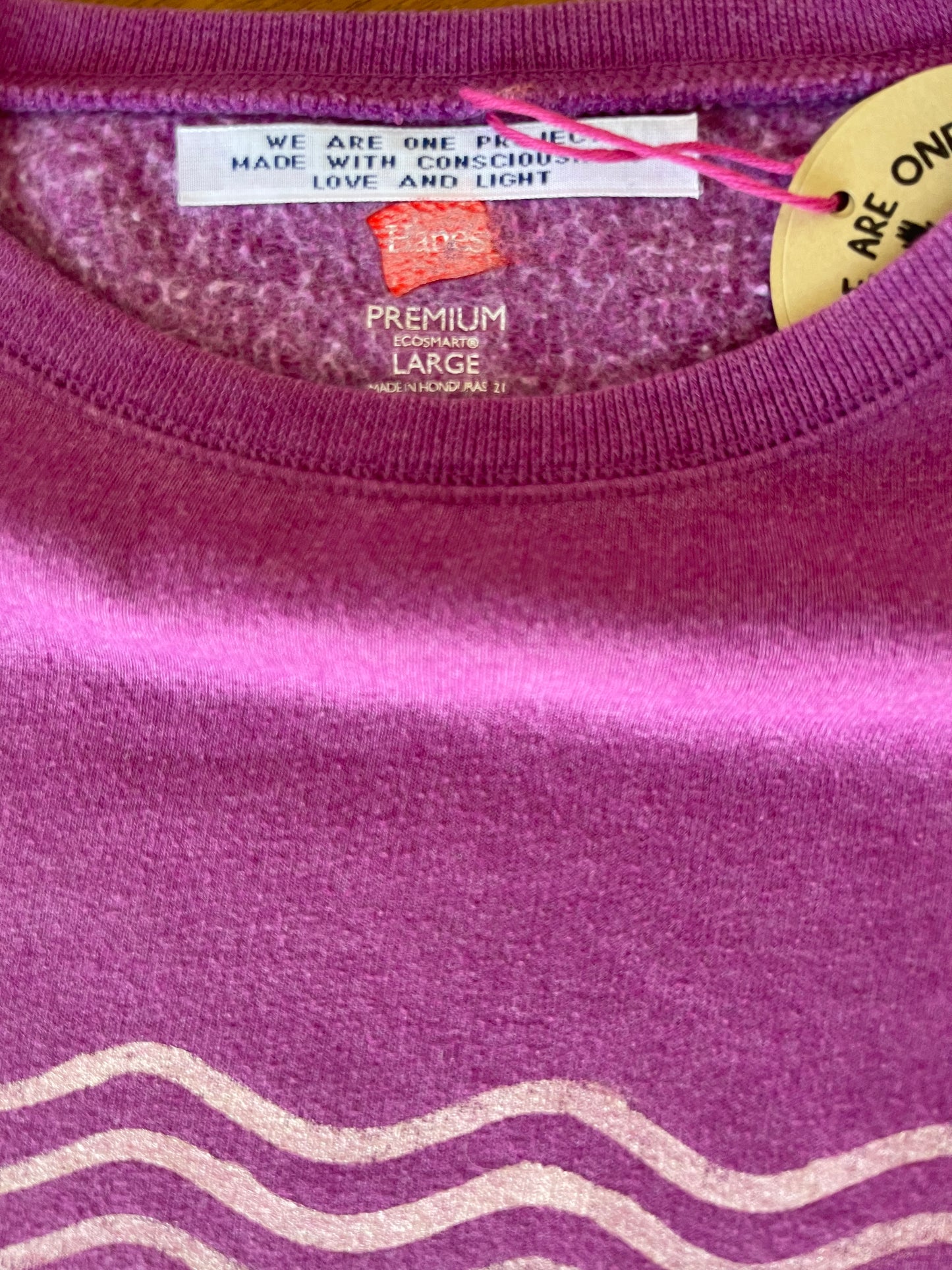 Sweat vintage M/L "Go with the flow"