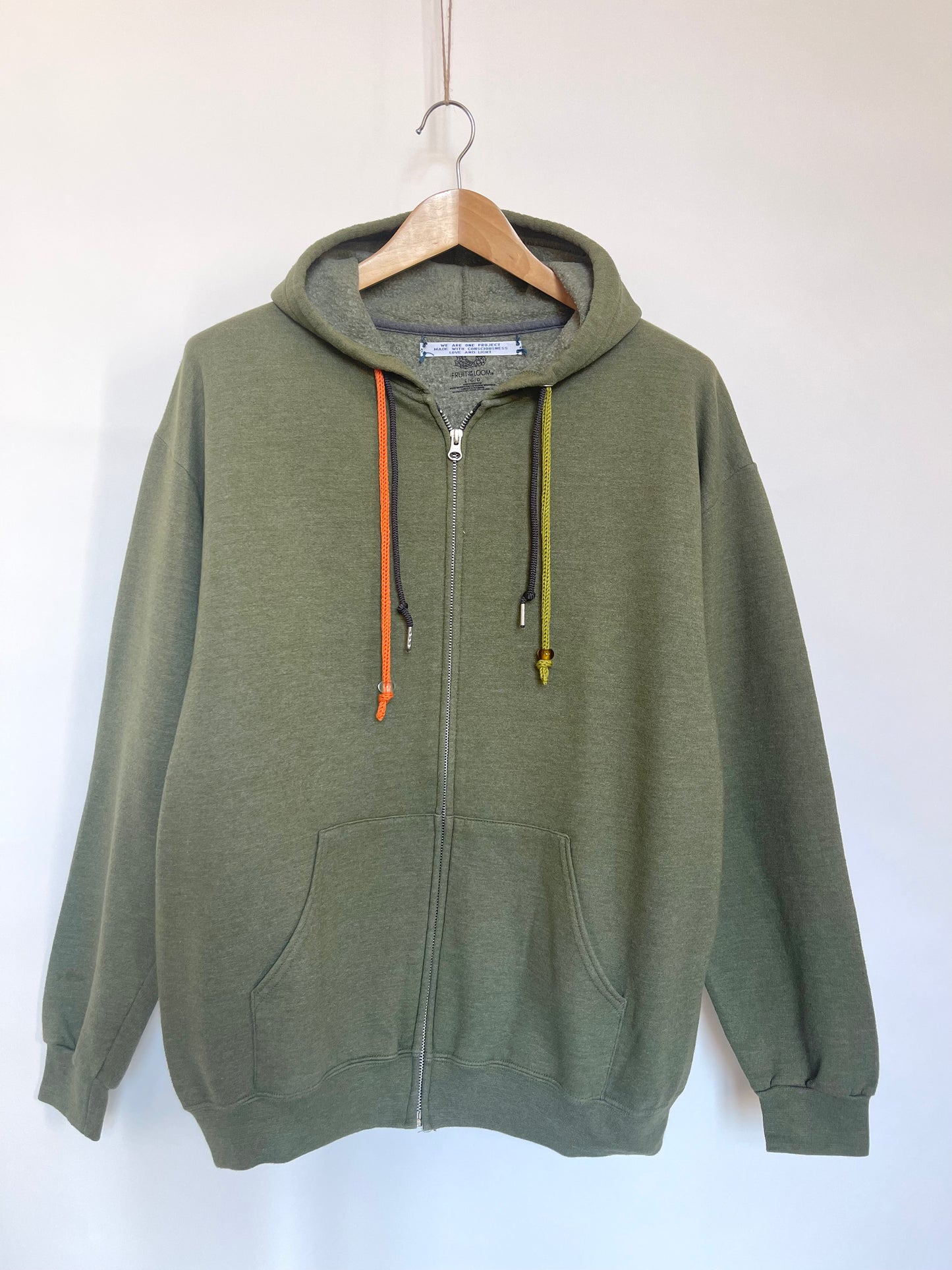 Hoodie zip vintage L/XL "I want magic"
