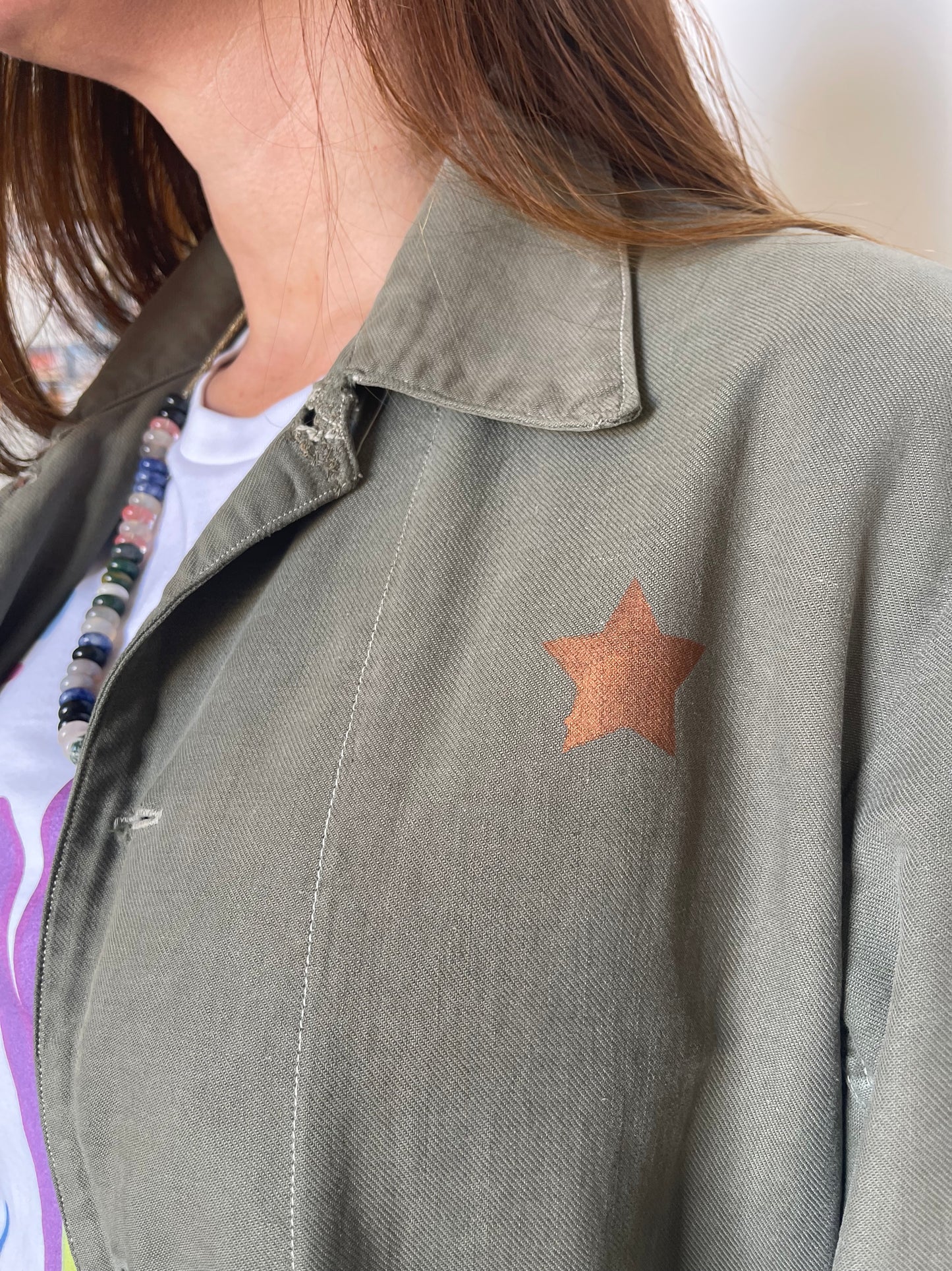 Veste army vintage M « Big Smile »