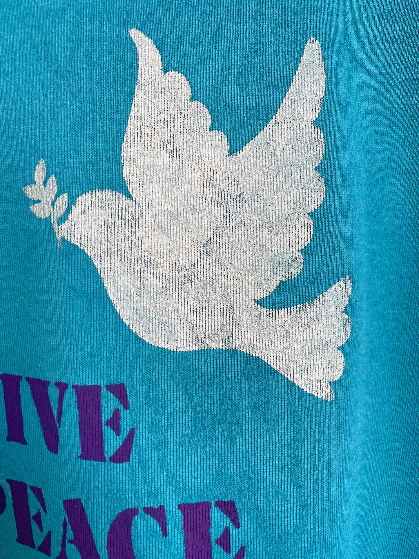 Sweat vintage L "Give peace a chance"