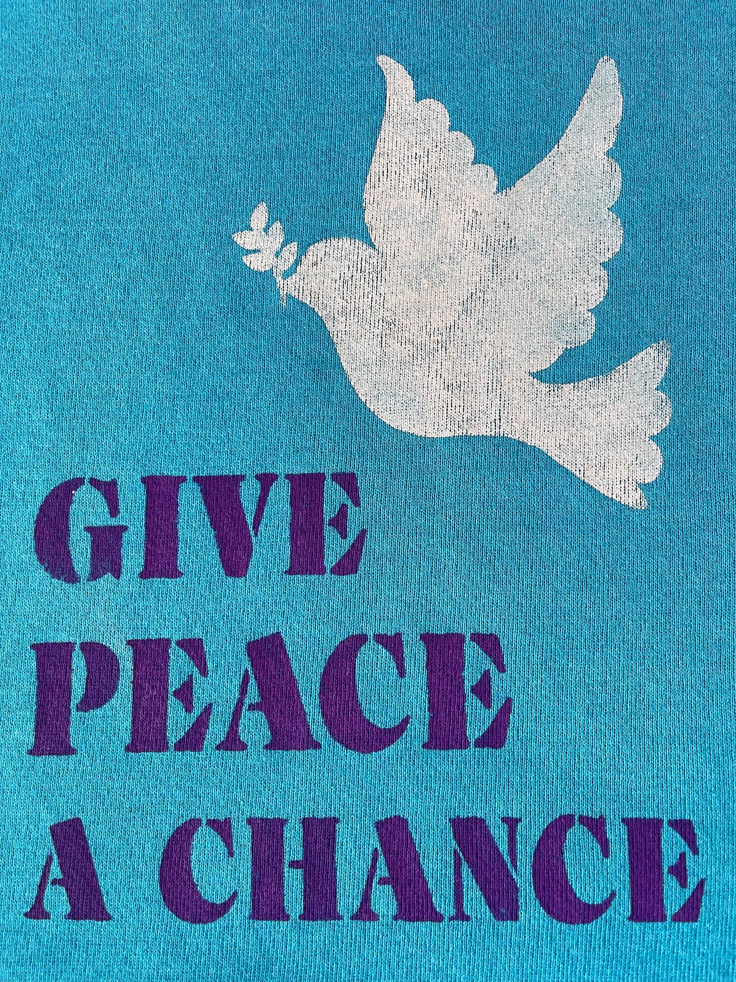 Sweat vintage L "Give peace a chance"