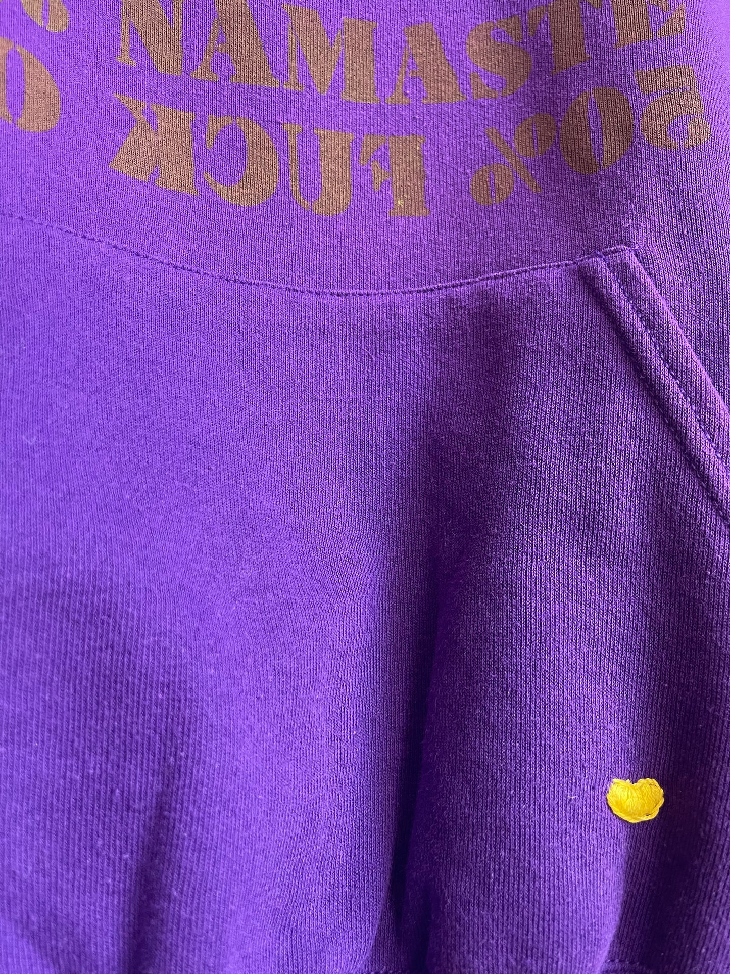 50% NAMASTE hoodie vintage L