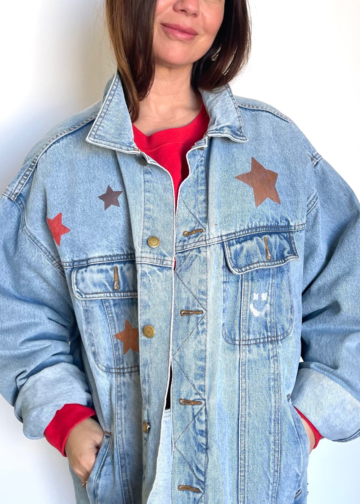 Blouson denim vintage XXL « Sunshine on my mind »